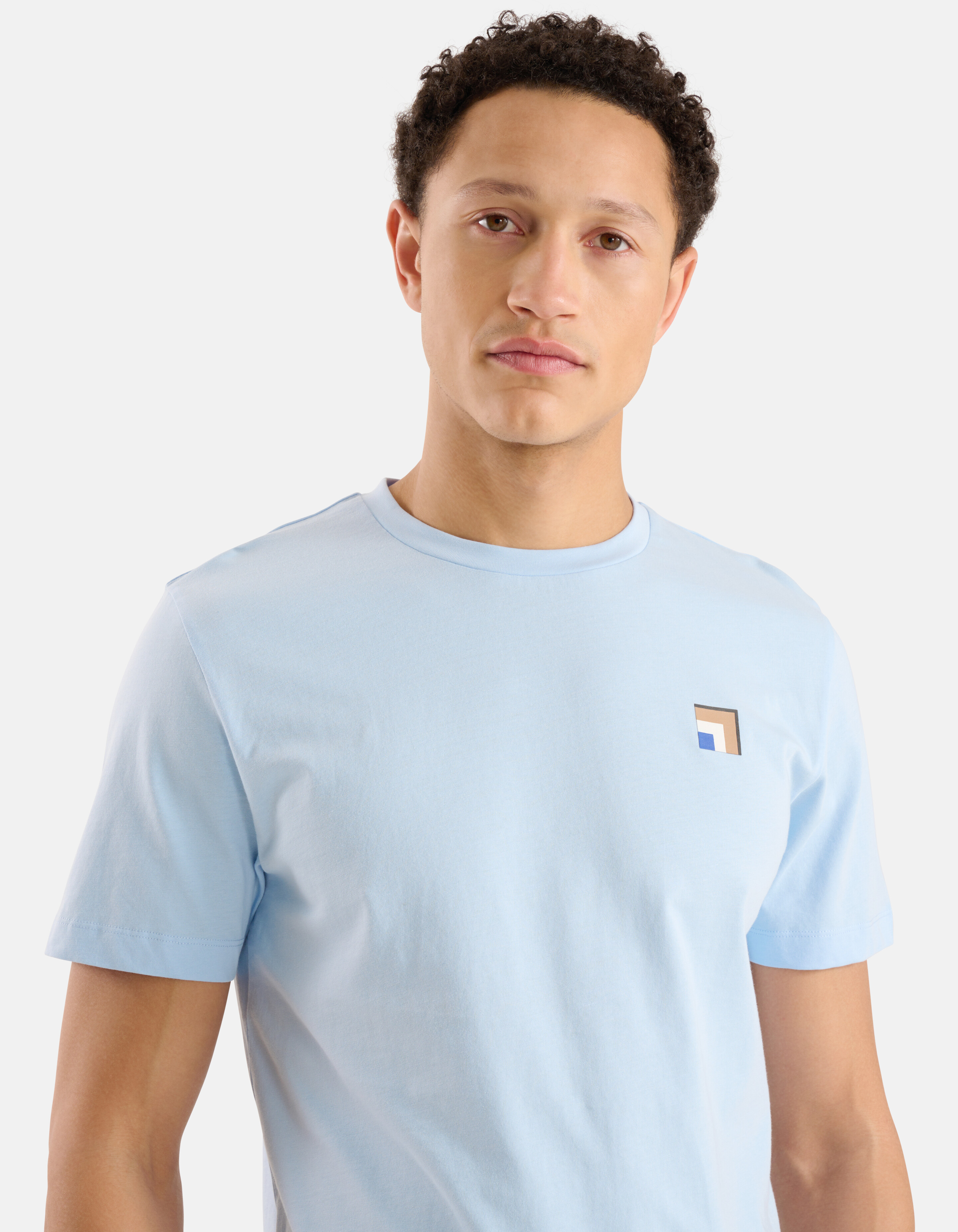 Artwork T-shirt Lichtblauw SHOEBY MEN