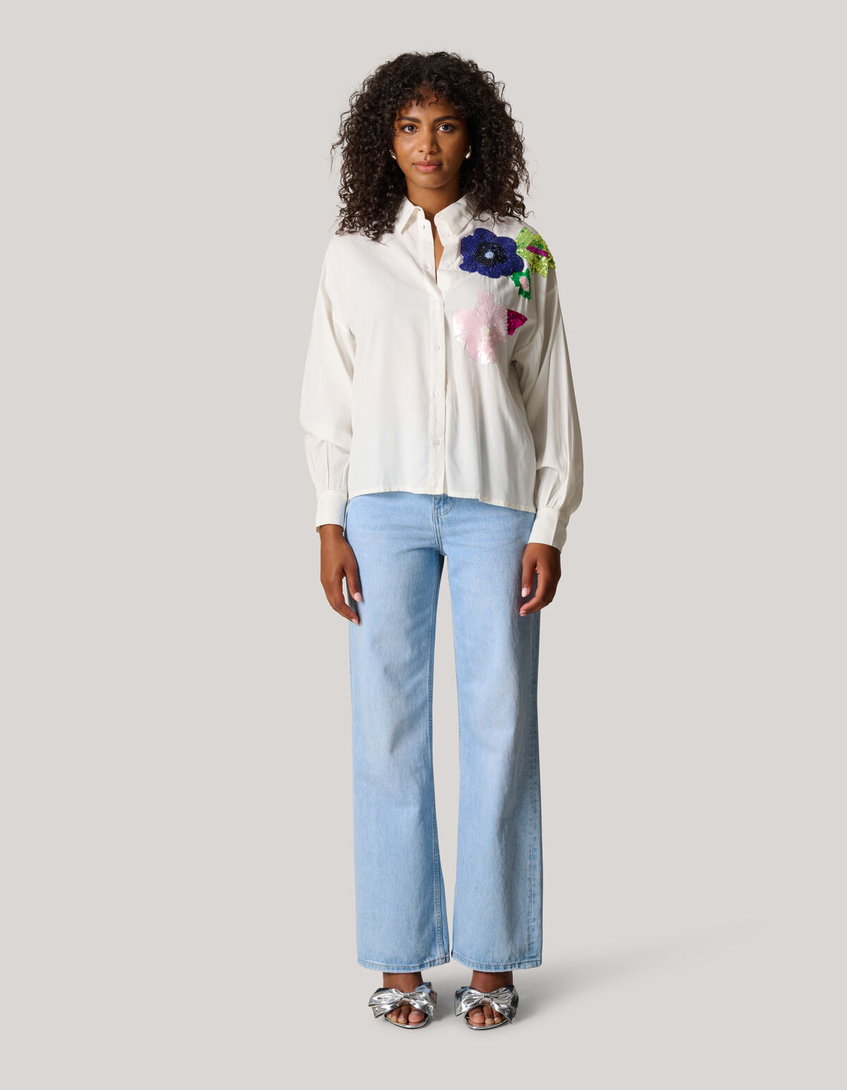 Sequin Blouse Wit SHOEBY WOMEN