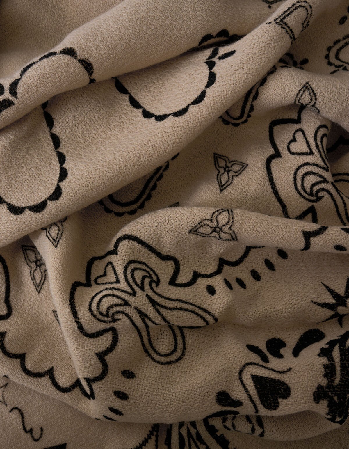 Paisley Sjaal Beige SHOEBY ACCESSOIRES