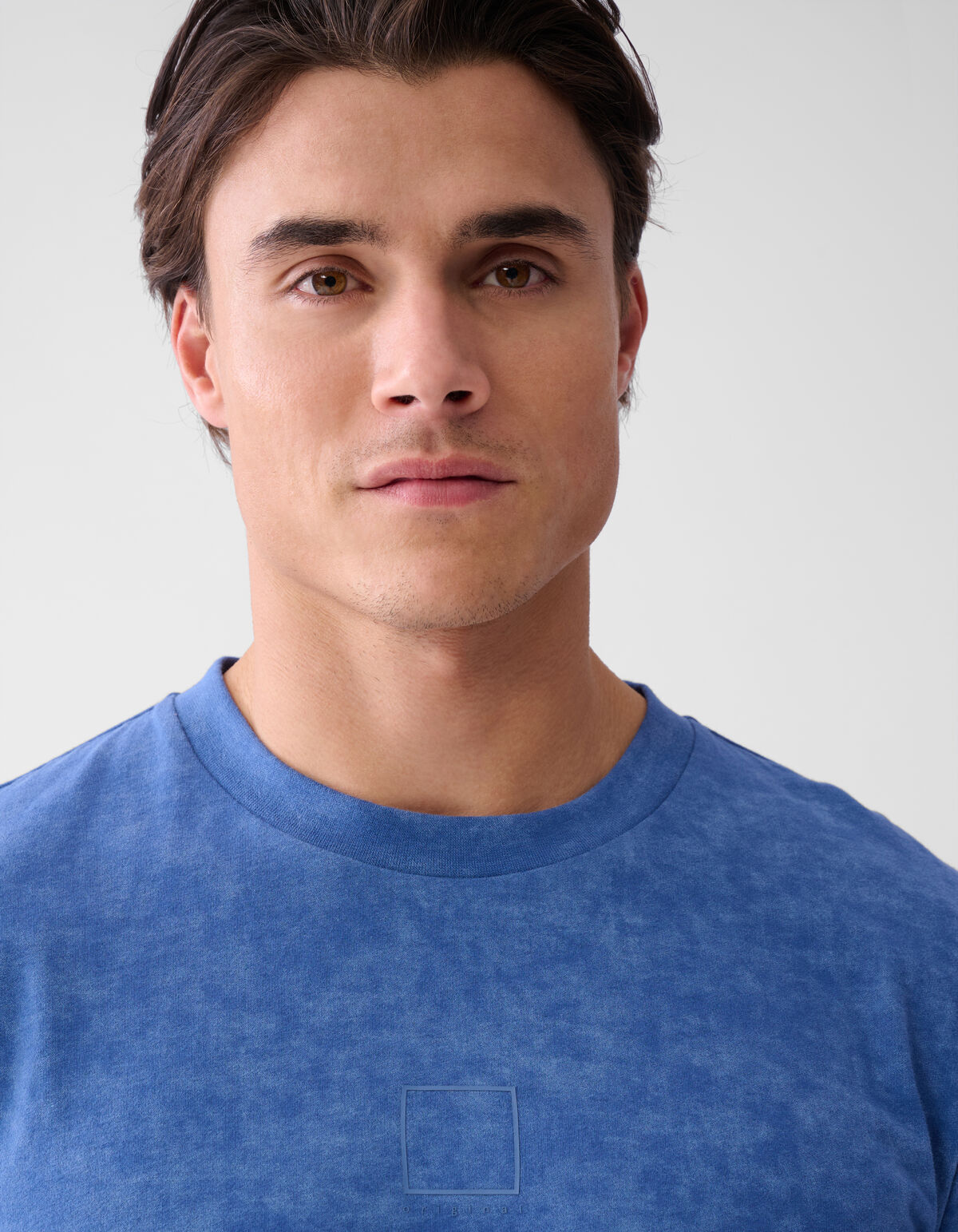 Printed T-shirt Blauw SHOEBY MEN