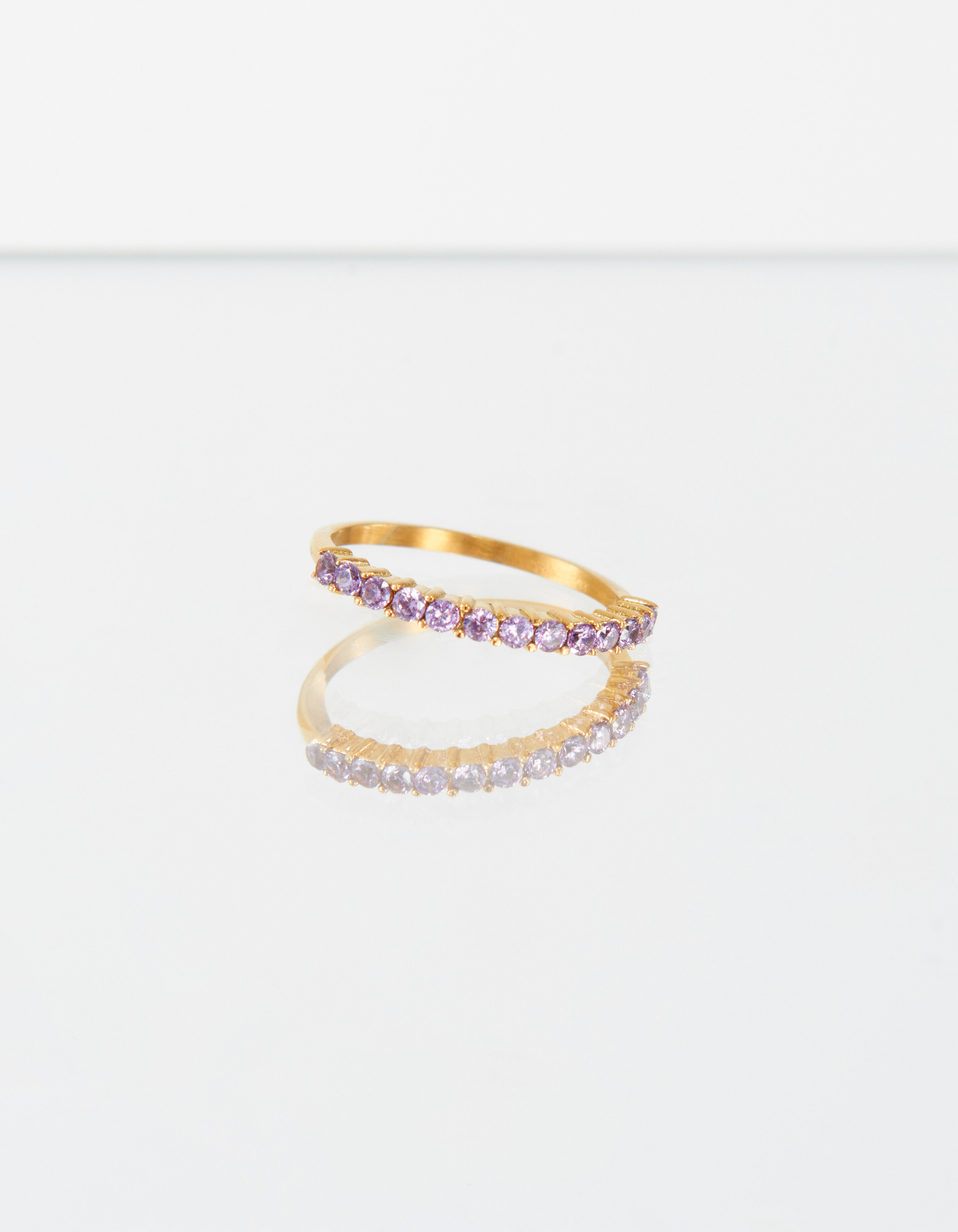 Violet Stone Ring Stainless Steel ACCESSOIRES SHOEBY