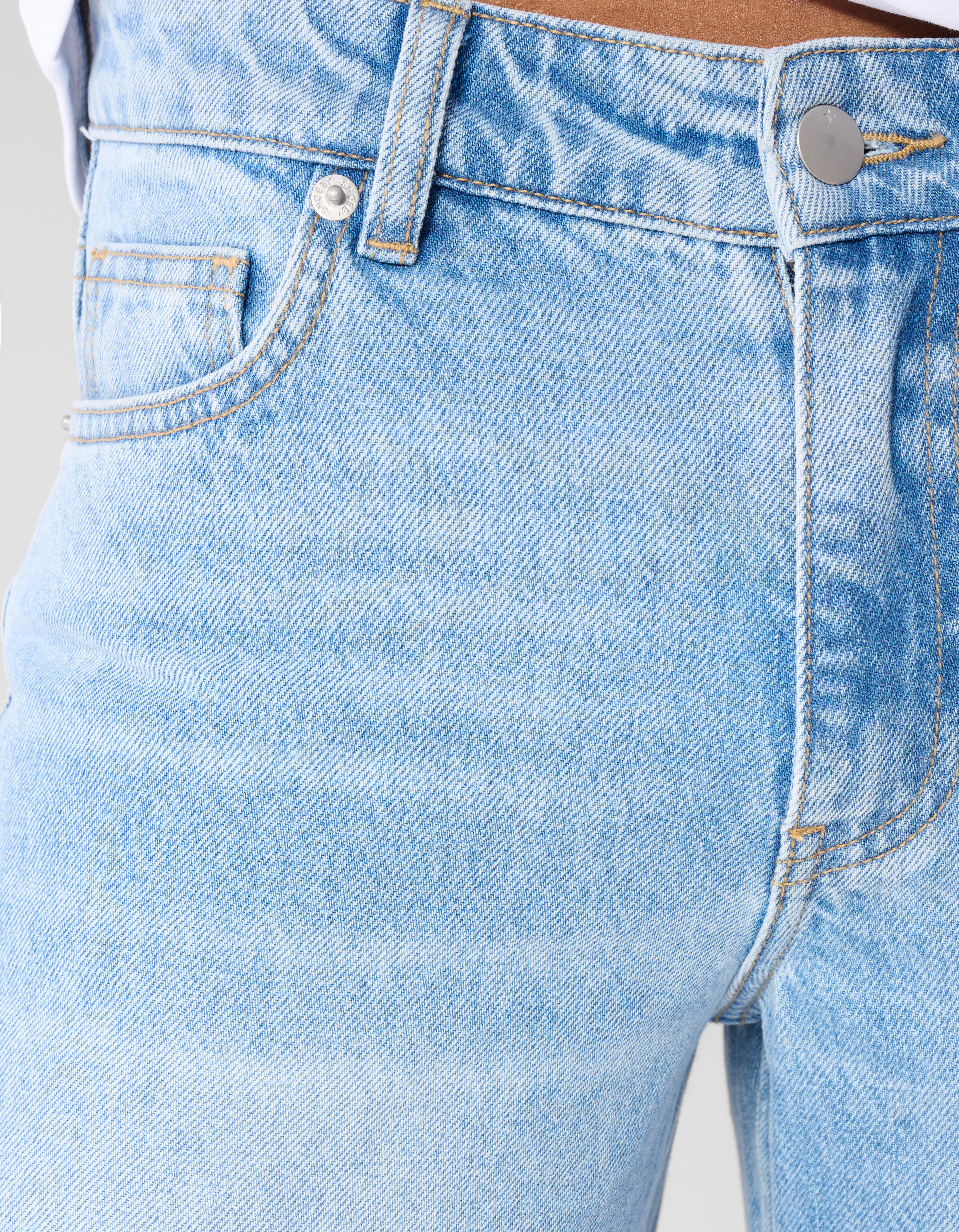 Mid Waist Wide Leg Fit Jeans Mediumstone SHOEBY WOMEN