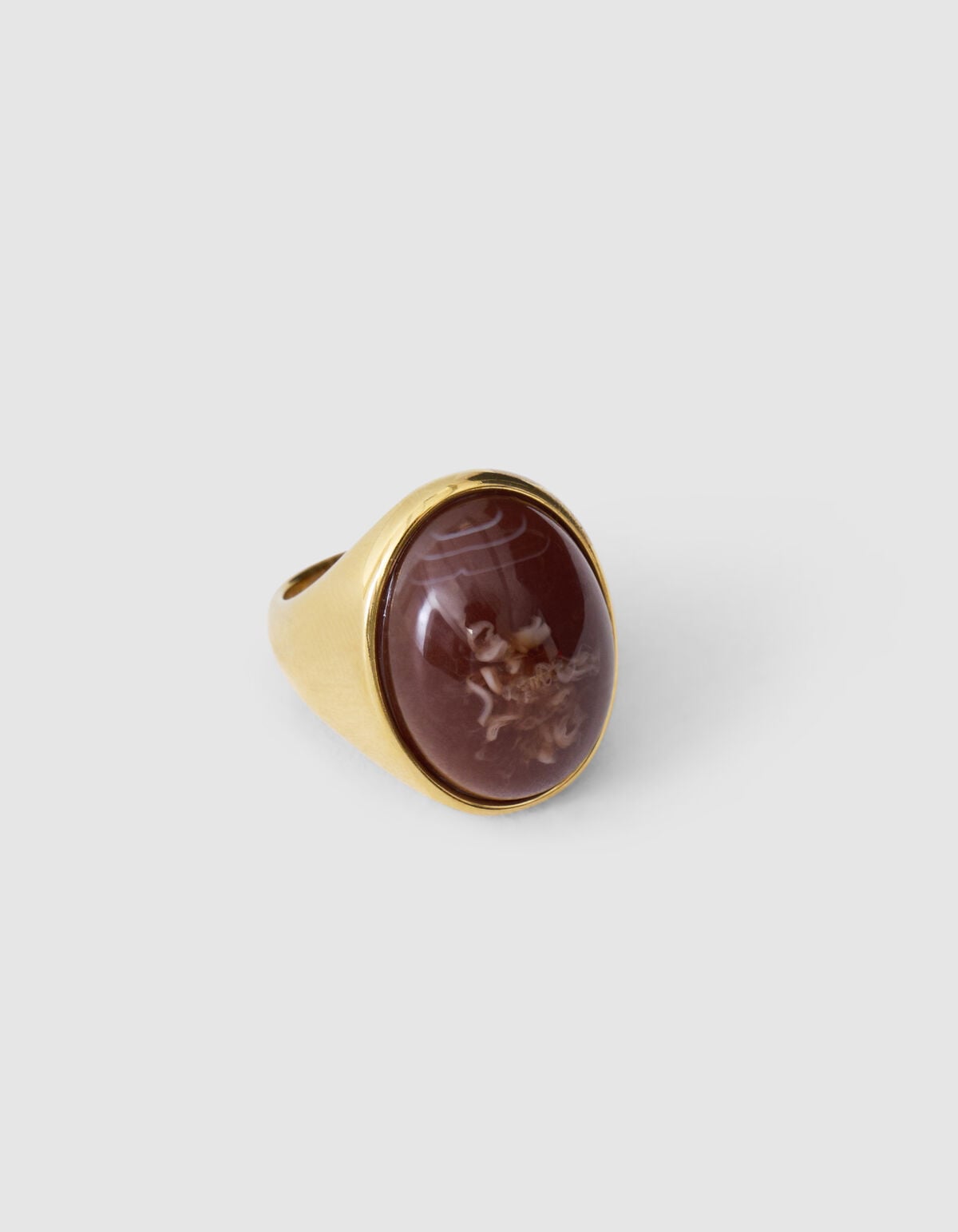 Stone Ring Bruin/Goud SHOEBY ACCESSOIRES