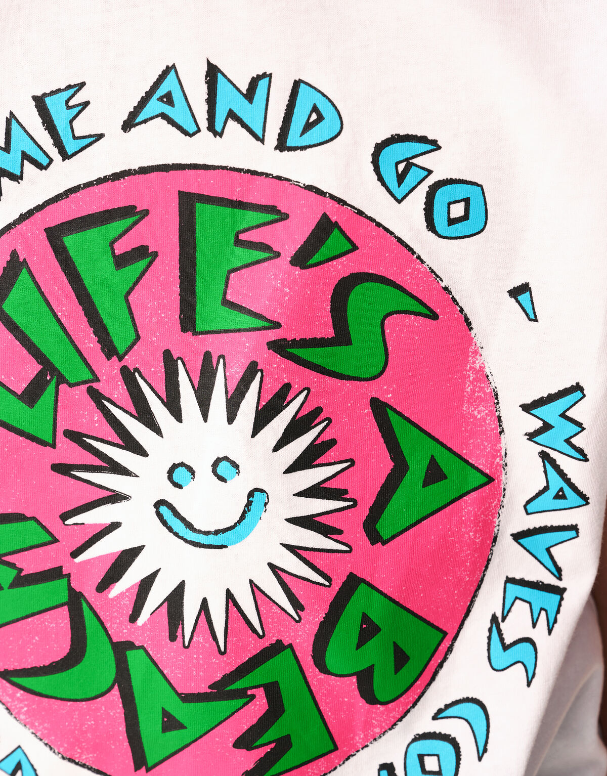 Beach Artwork T-shirt Wit SHOEBY BOYS