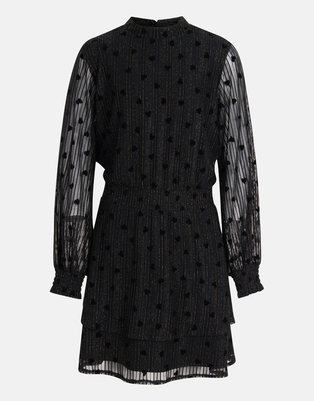 Mesh Jurk Zwart SHOEBY GIRLS