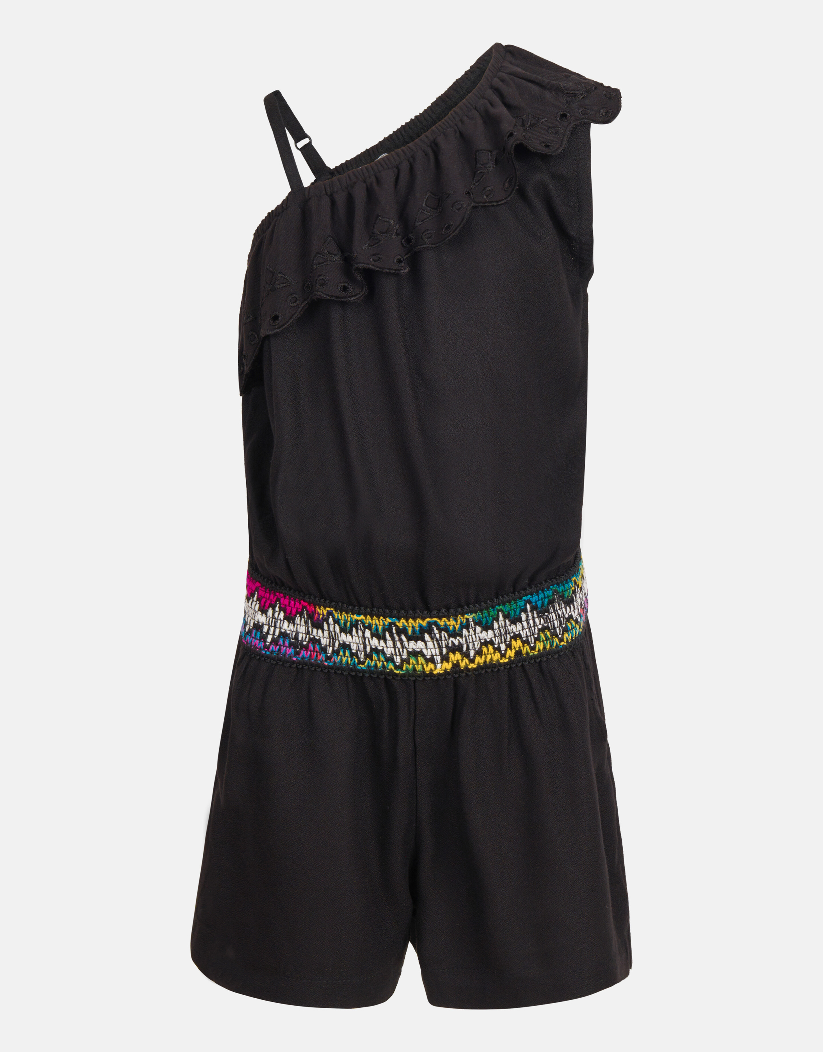One shoulder Jumpsuit Zwart SHOEBY GIRLS