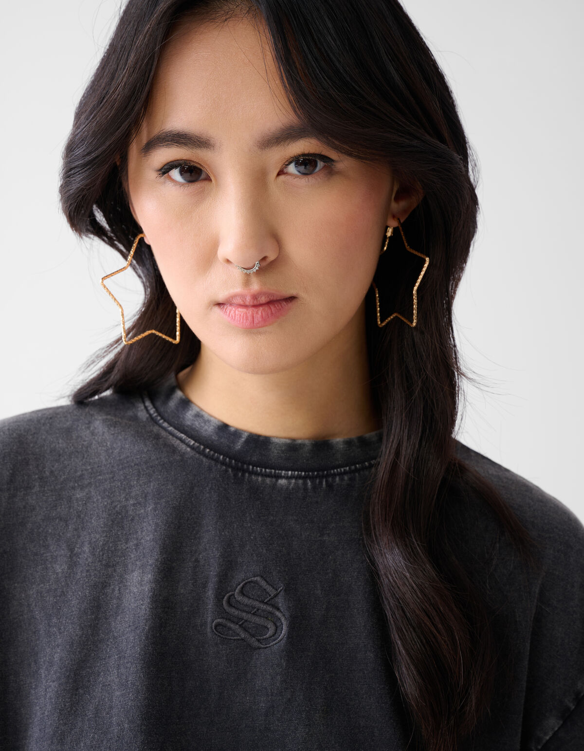 Ster Hoop Oorbellen Goud SHOEBY ACCESSOIRES