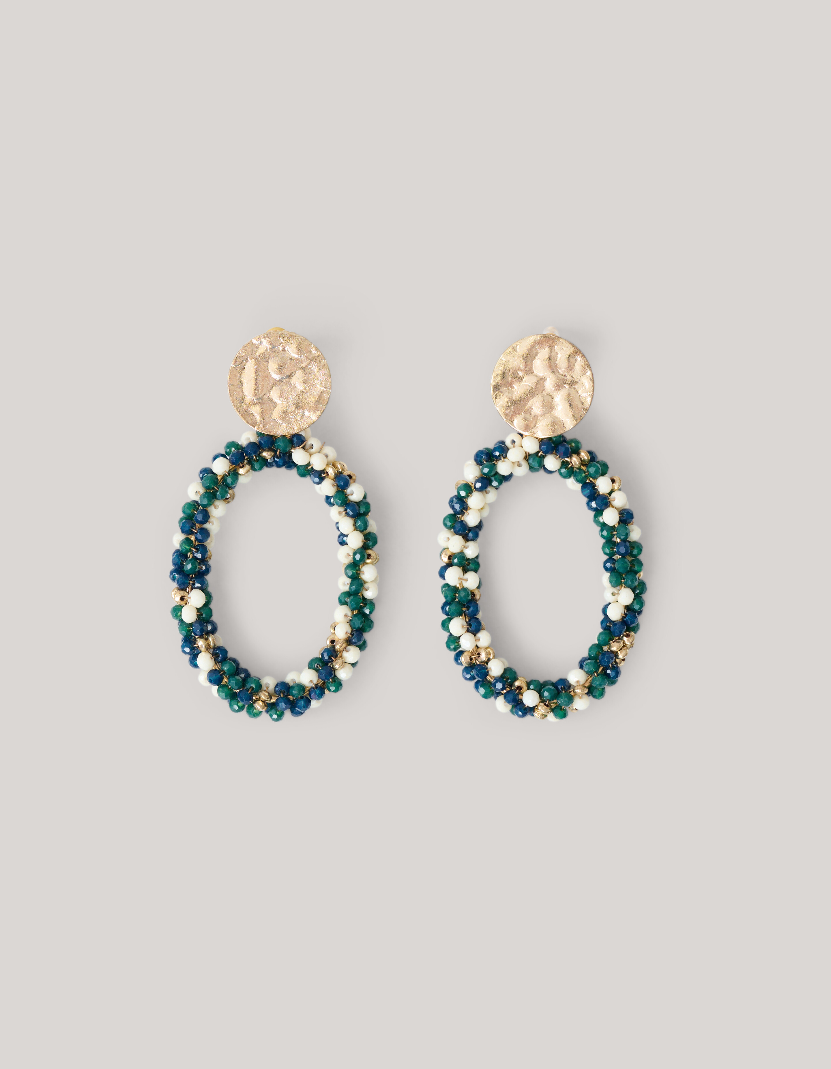Multi Beaded Oorbellen Groen SHOEBY ACCESSOIRES