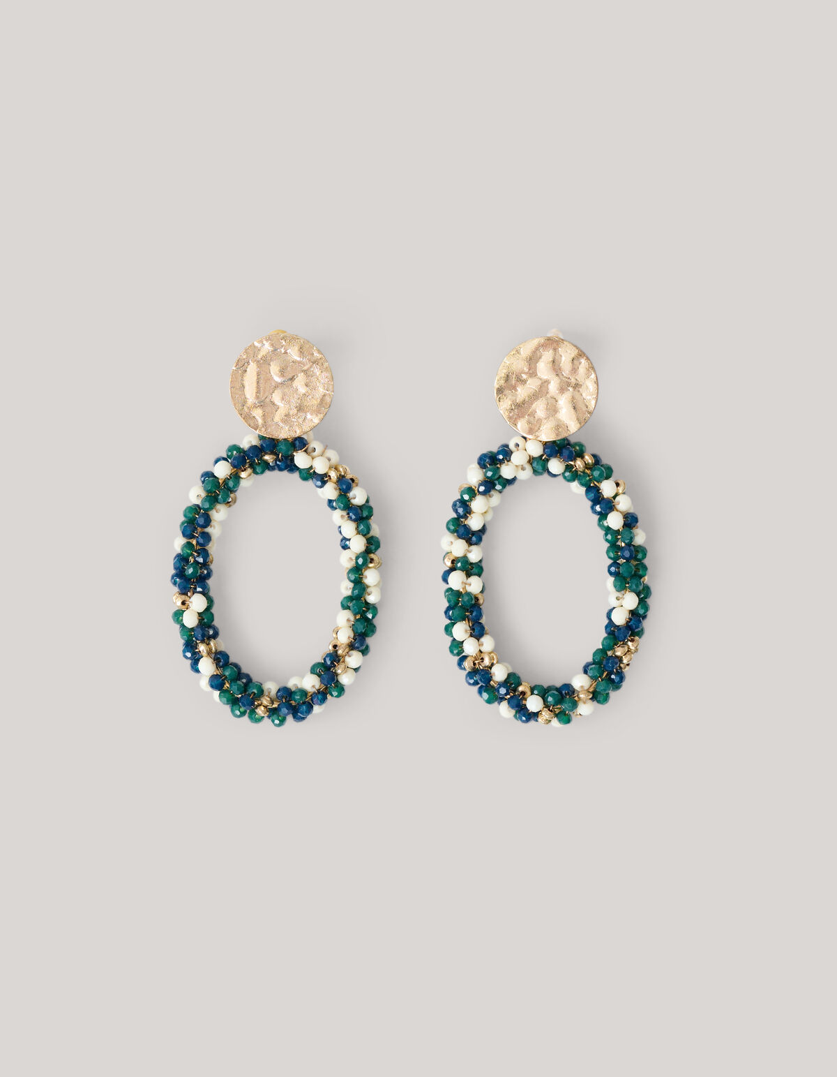 Multi Beaded Oorbellen Groen SHOEBY ACCESSOIRES