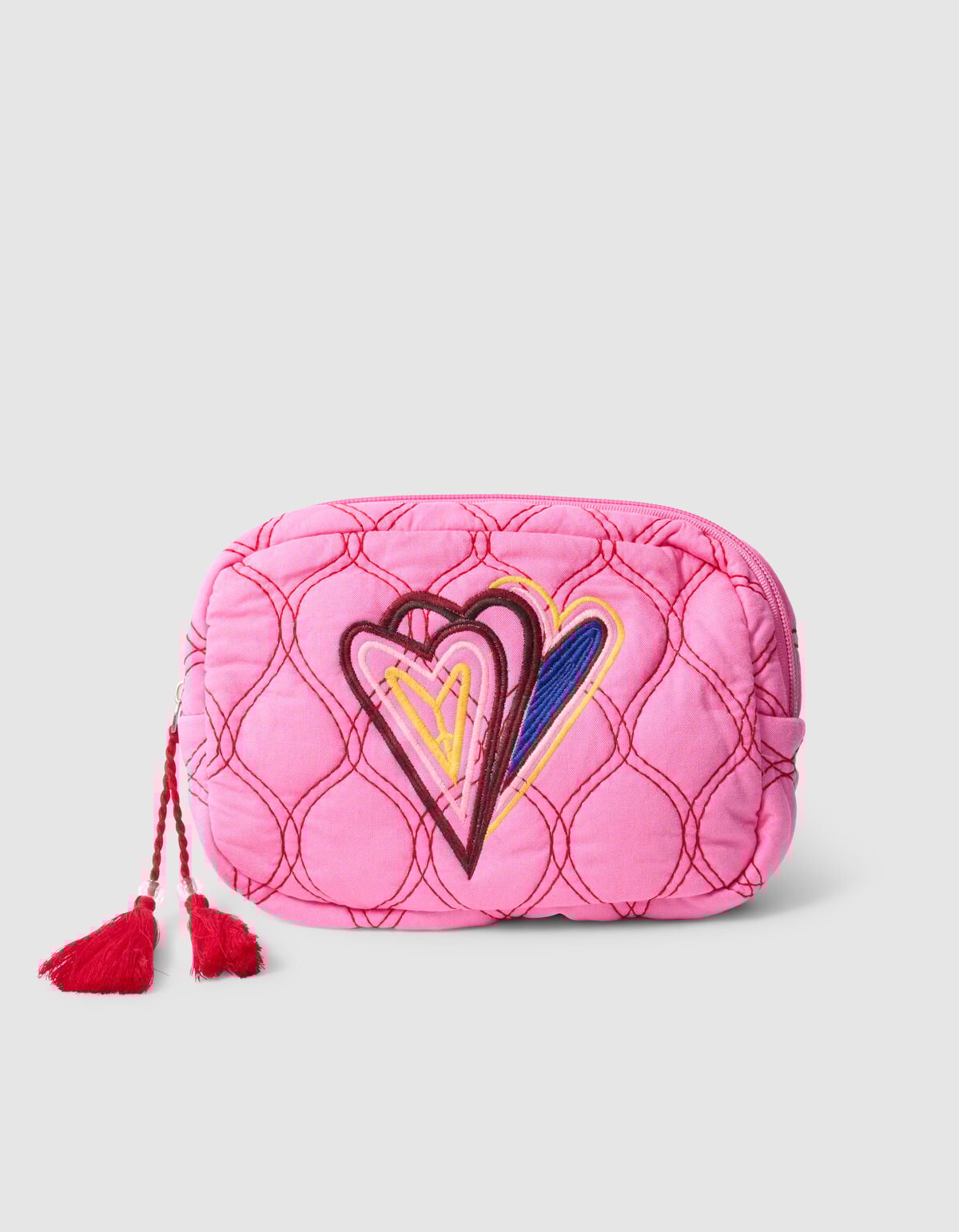 Quilted Make Up Tas roze SHOEBY ACCESSOIRES