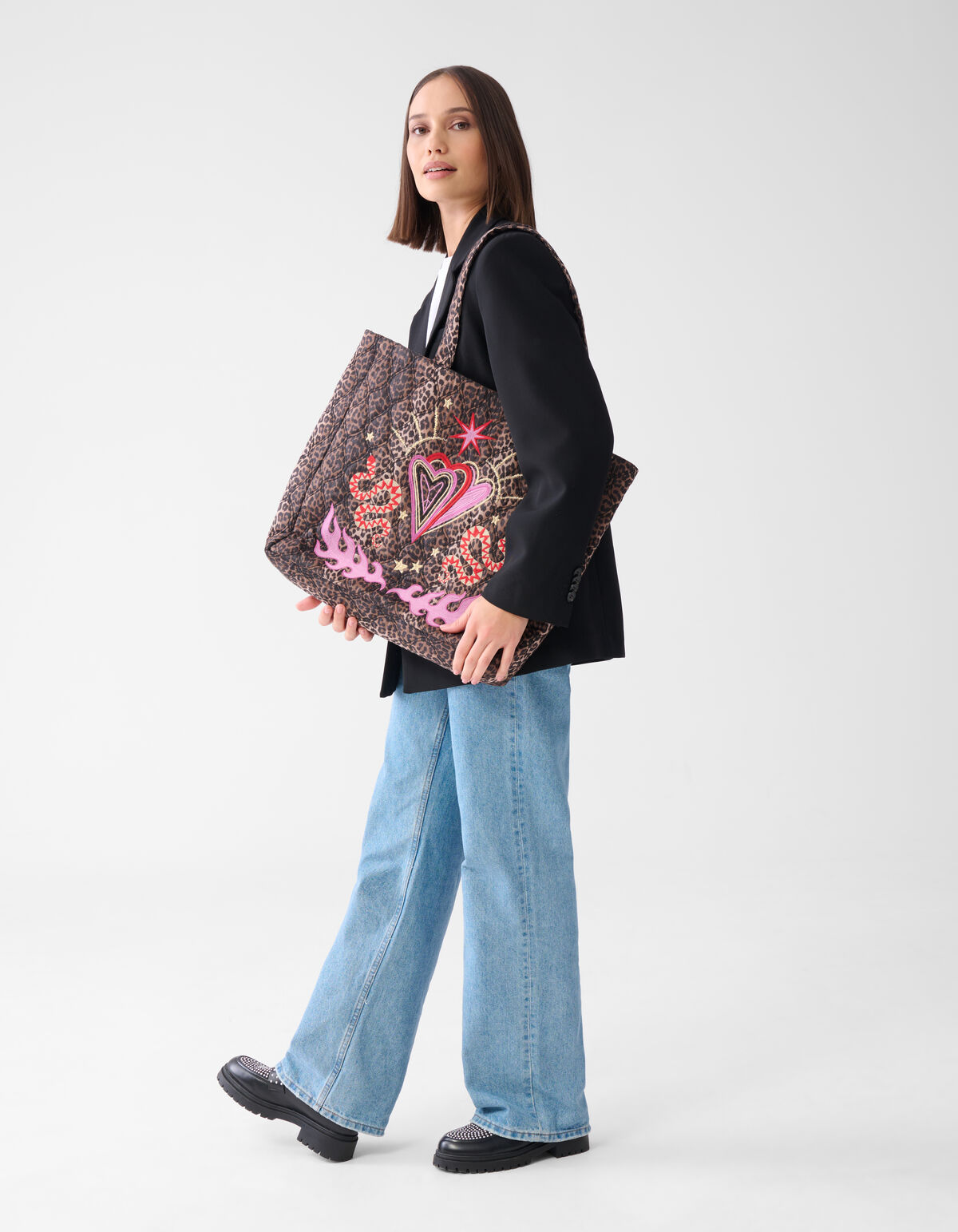 Leopard Tas Bruin SHOEBY ACCESSOIRES