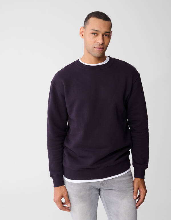 Cord Artwork Sweater Donkerrood SHOEBY MEN