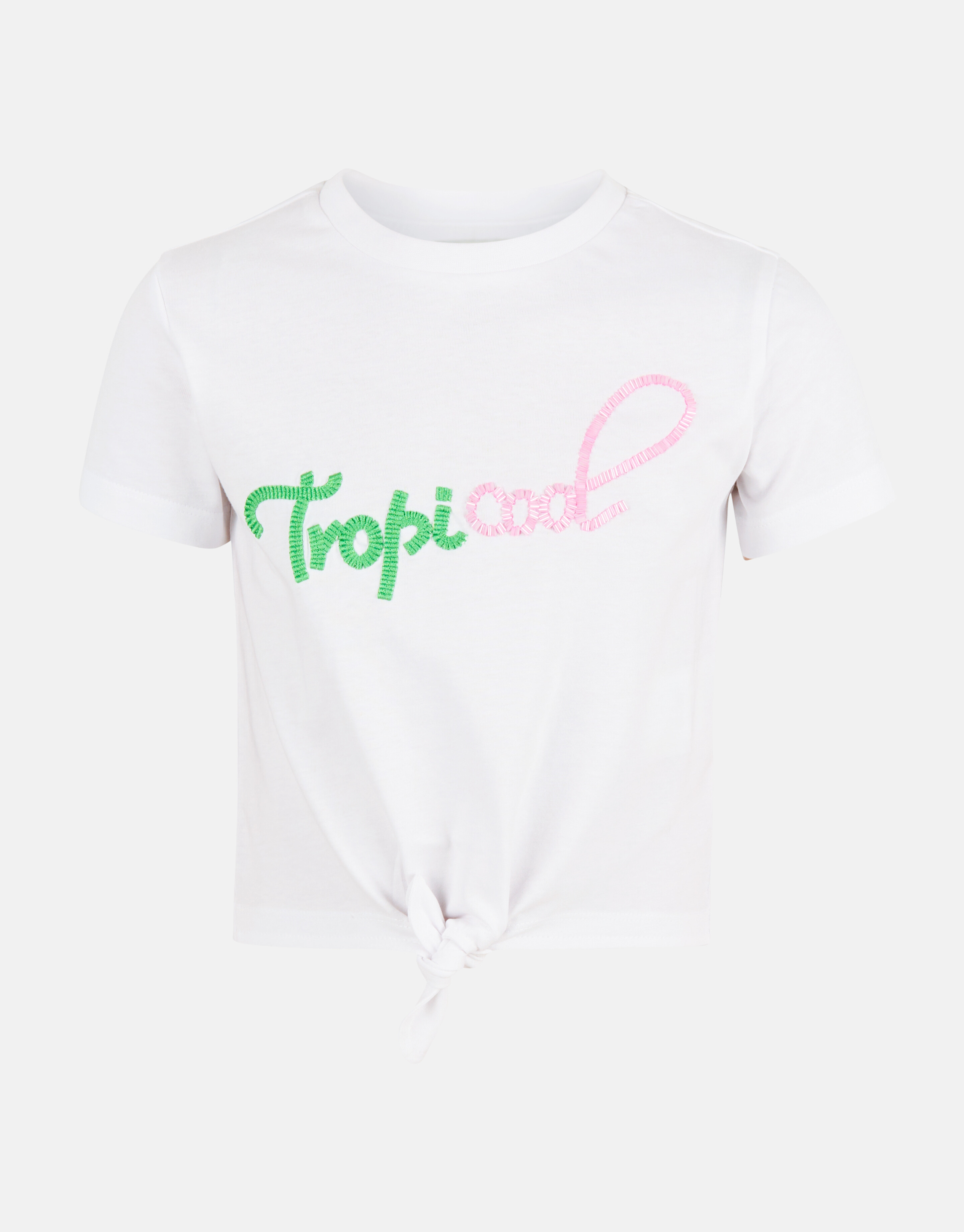 Geborduurde Opdruk T-shirt Wit SHOEBY GIRLS