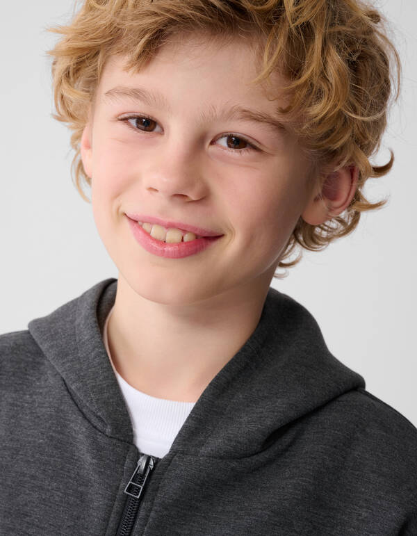 Chique Zip Hoodie Grijs SHOEBY BOYS