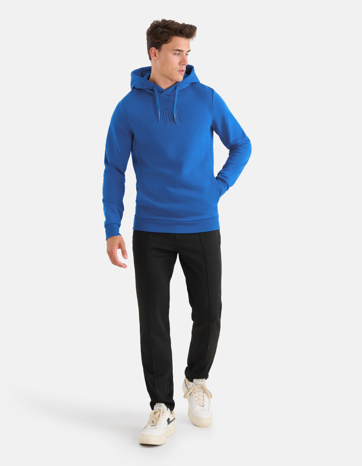Embroidery Hoodie Blauw SHOEBY MEN