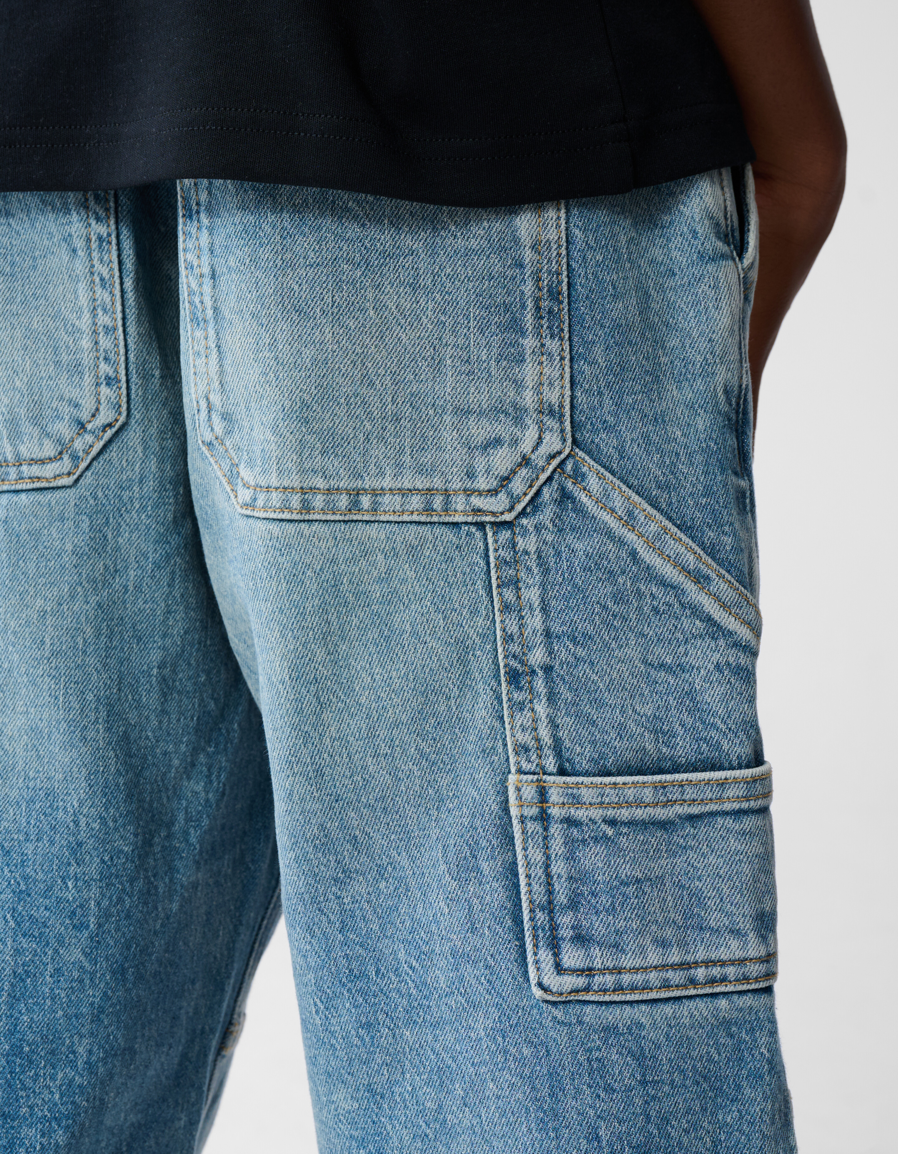 Carpenter Straight Fit Jeans Blauw SHOEBY BOYS