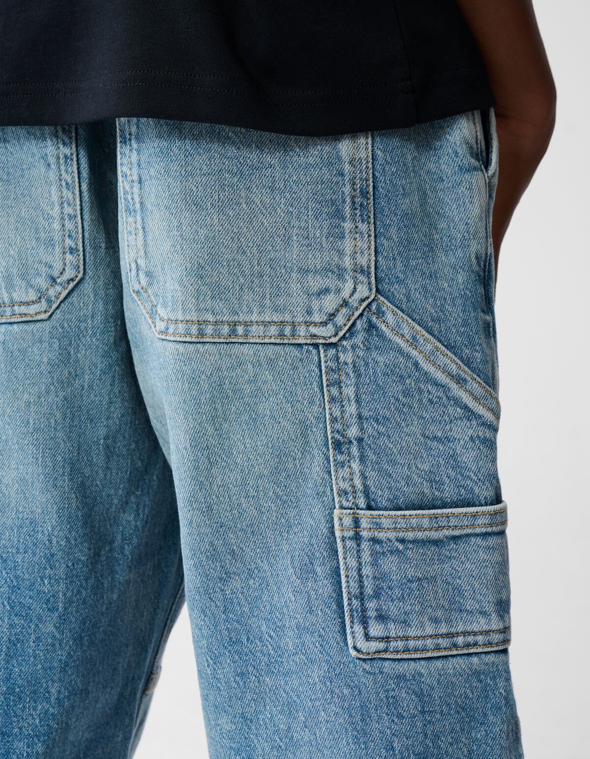 Carpenter Straight Fit Jeans Blauw SHOEBY BOYS