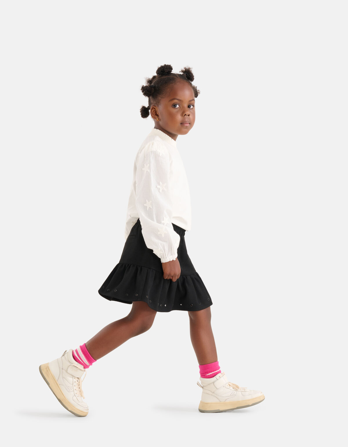 Studs Rok Zwart SHOEBY GIRLS