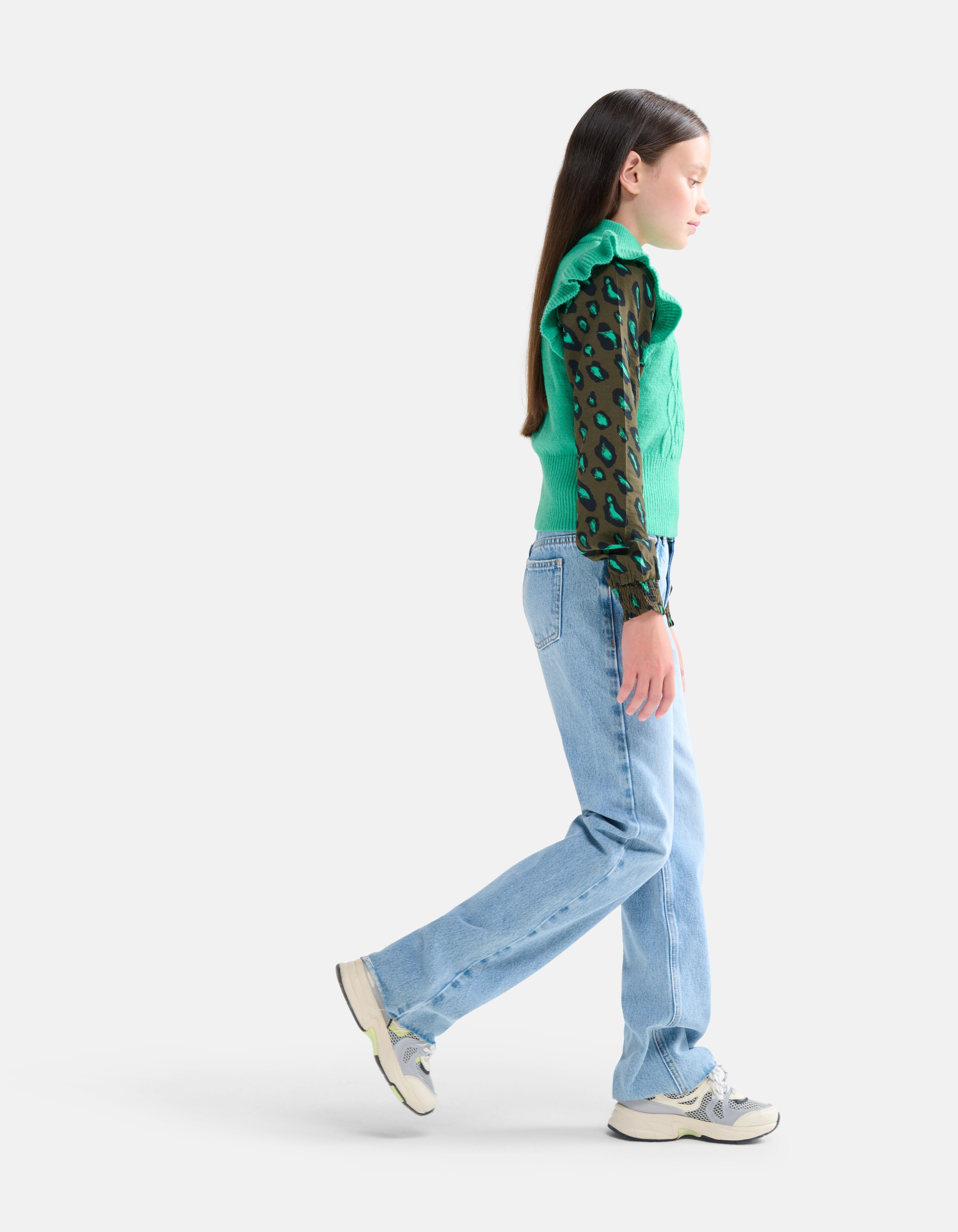 Ruffle Kabel Spencer Lichtgroen SHOEBY GIRLS