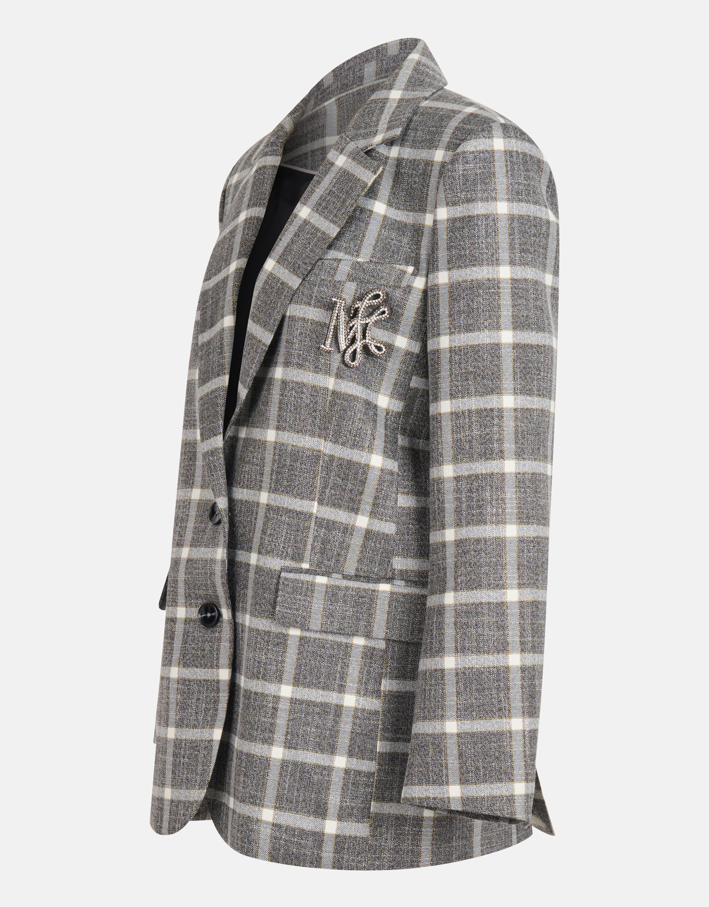 Oversized Ruiten Blazer Grijs By Mieke SHOEBY WOMEN
