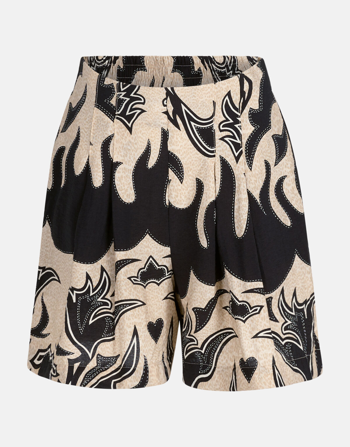 Artwork Short Zwart/Beige SHOEBY WOMEN