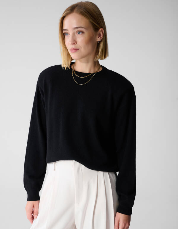 Zachte Gebreide Trui Zwart By Lonneke SHOEBY WOMEN