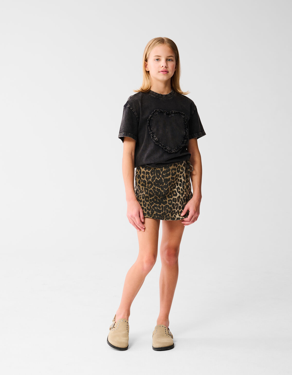 Leopard Wrap Skort Bruin SHOEBY GIRLS