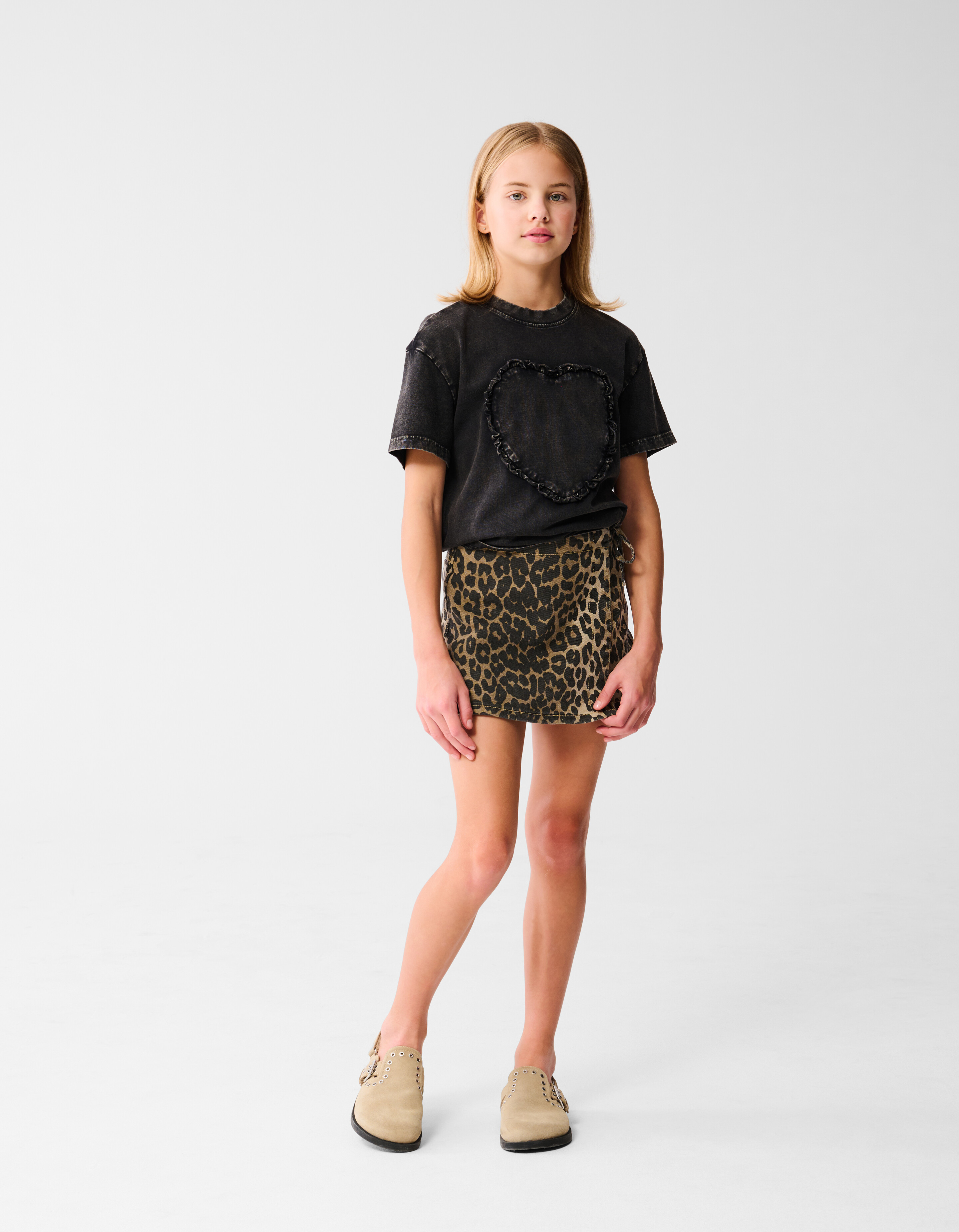 Leopard Wrap Skort Bruin SHOEBY GIRLS