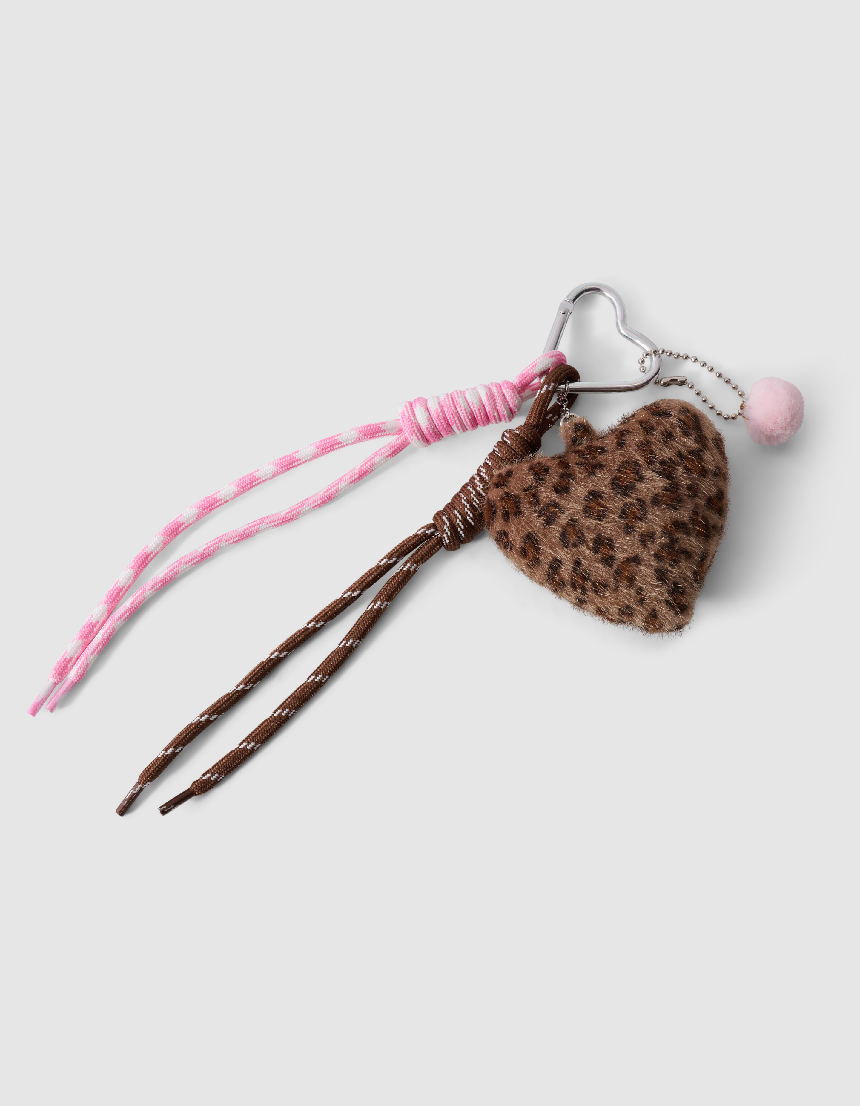 Leopard Heart Sleutelhanger Lichtbruin SHOEBY ACCESSOIRES