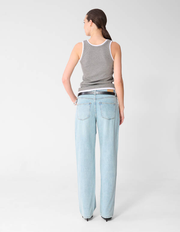 Soft Straight Fit Jeans Bleached SHOEBY WOMEN