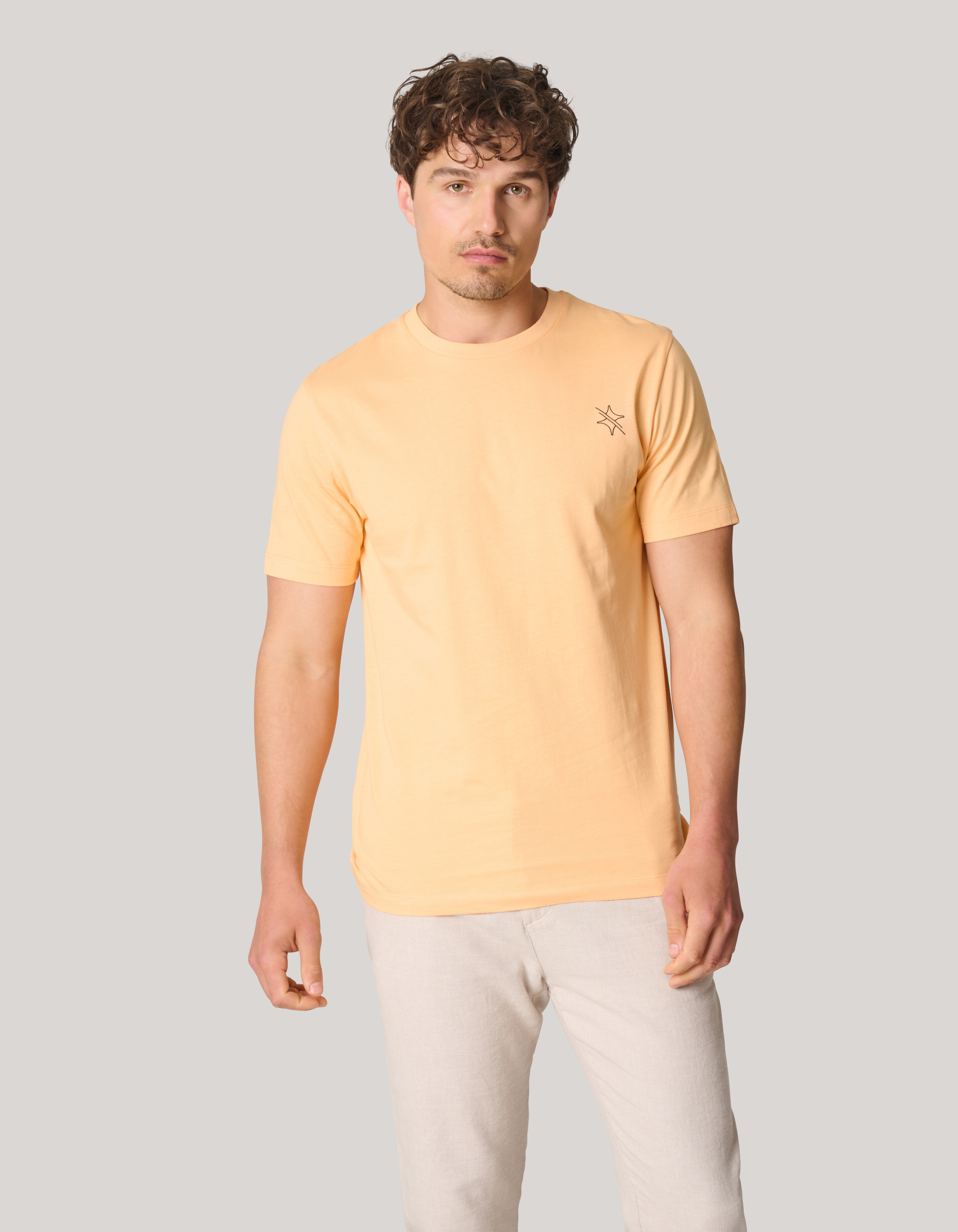 Sparkle Logo T-shirt Oranje SHOEBY MEN