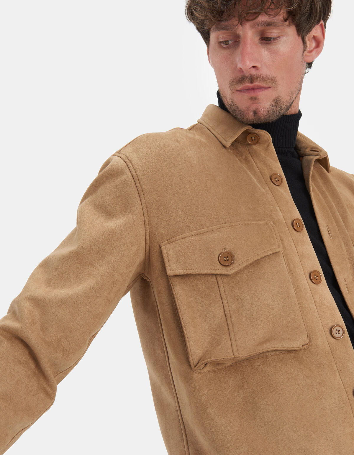 Suedine Overshirt Bruin REFILL