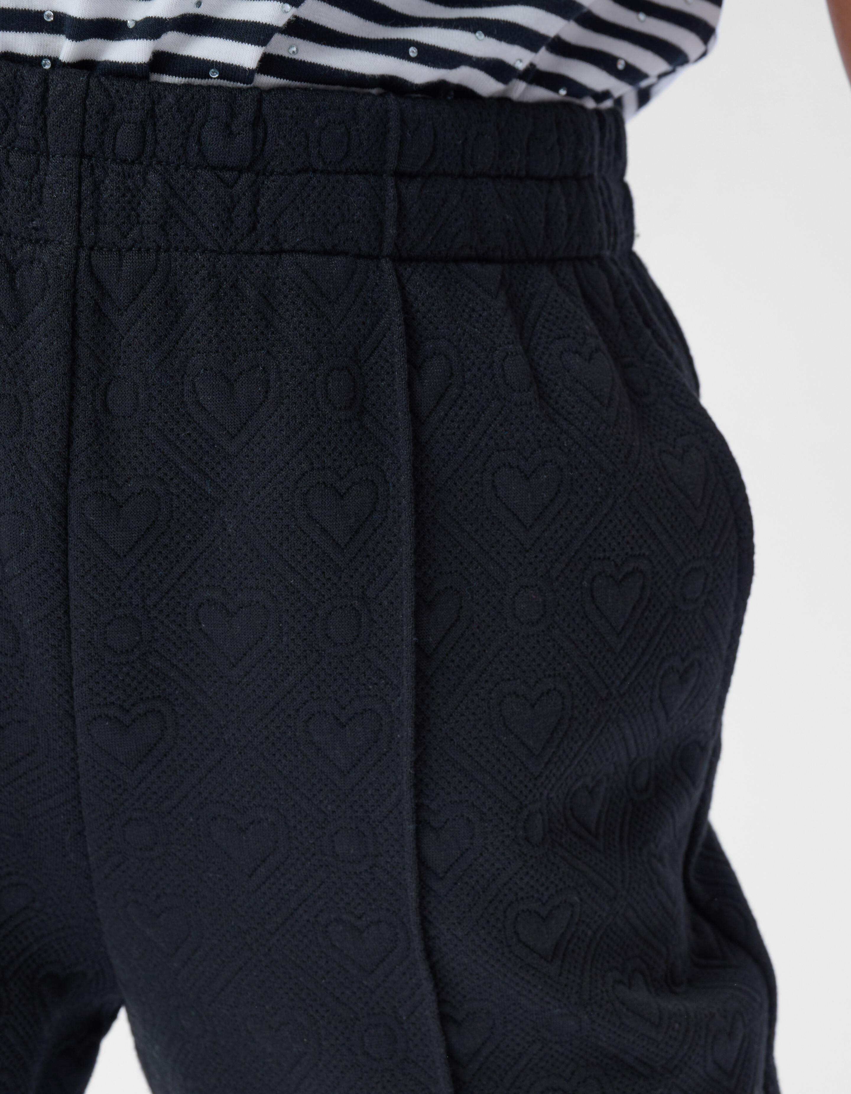 Heart Jacquard Broek Zwart SHOEBY GIRLS