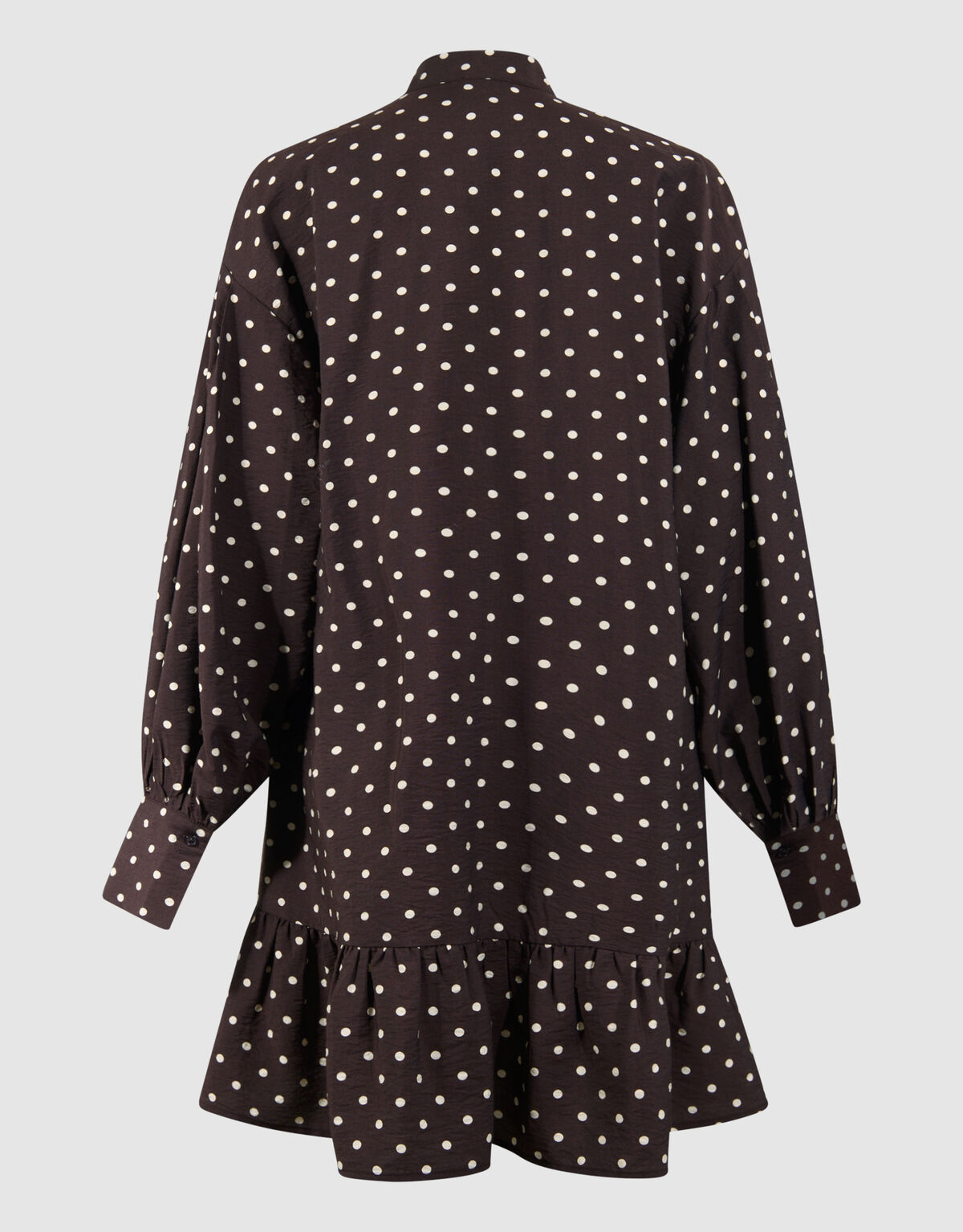 Polkadot Mini Jurk Donkerbruin SHOEBY WOMEN