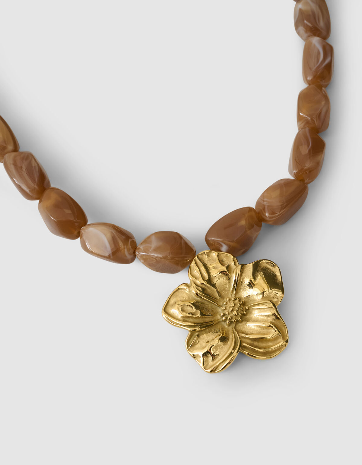 Flower Ketting Bruin SHOEBY ACCESSOIRES