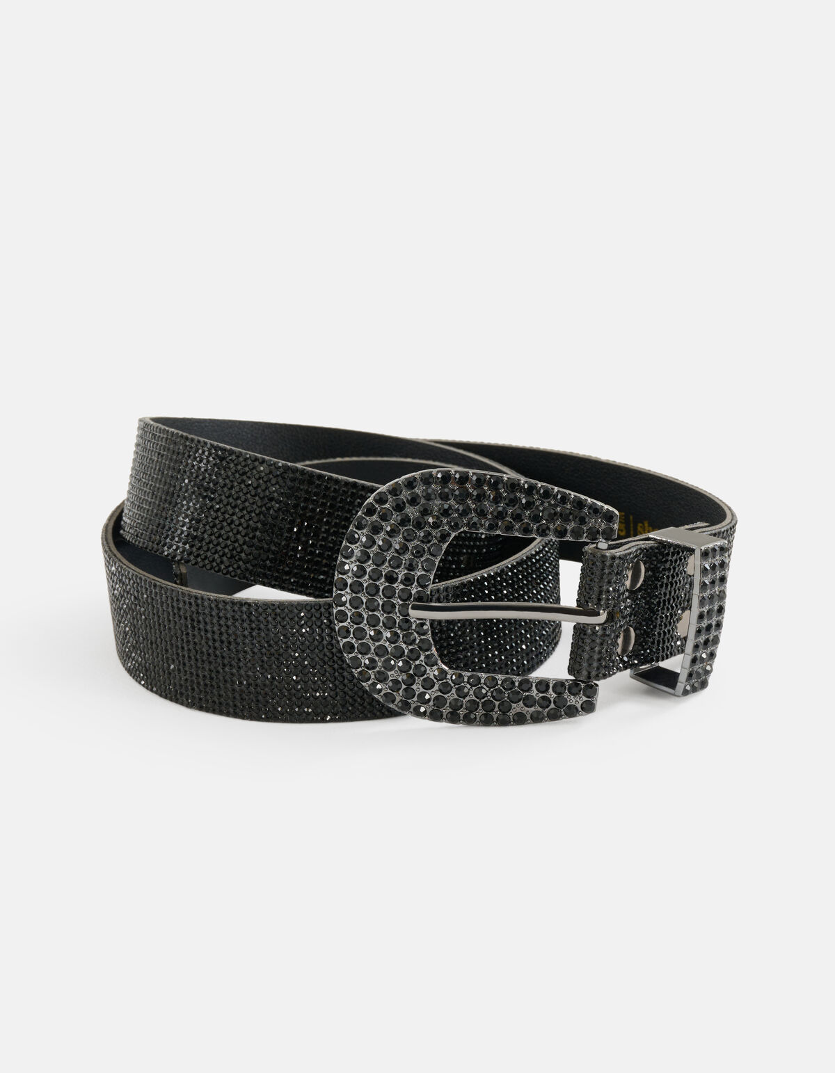 Strass Riem Zwart SHOEBY ACCESSOIRES