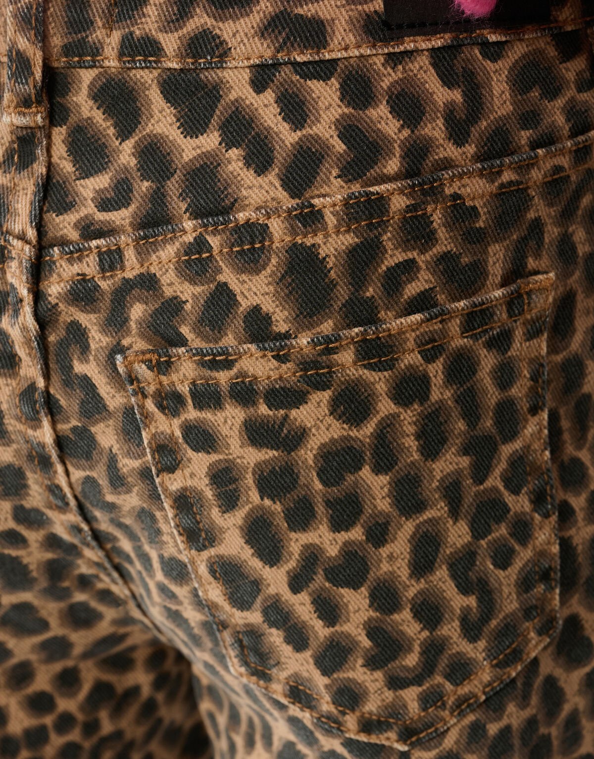 Leopard Straight Fit Broek Bruin SHOEBY GIRLS