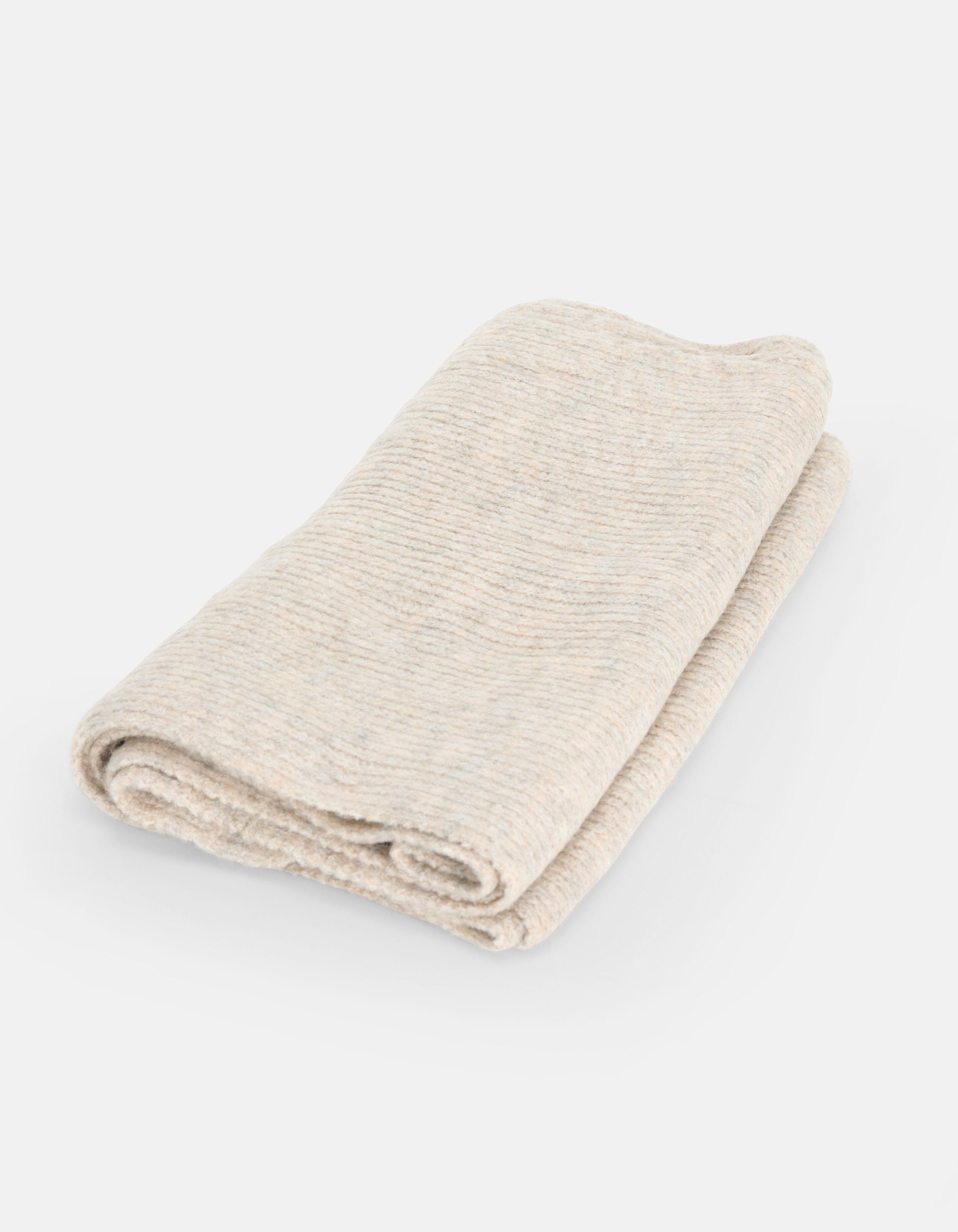 Gebreide Sjaal Beige SHOEBY ACCESSOIRES