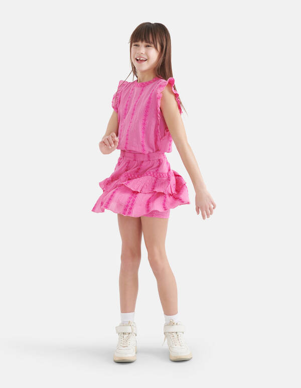 Tape Detail Top Roze By Nicolette SHOEBY GIRLS