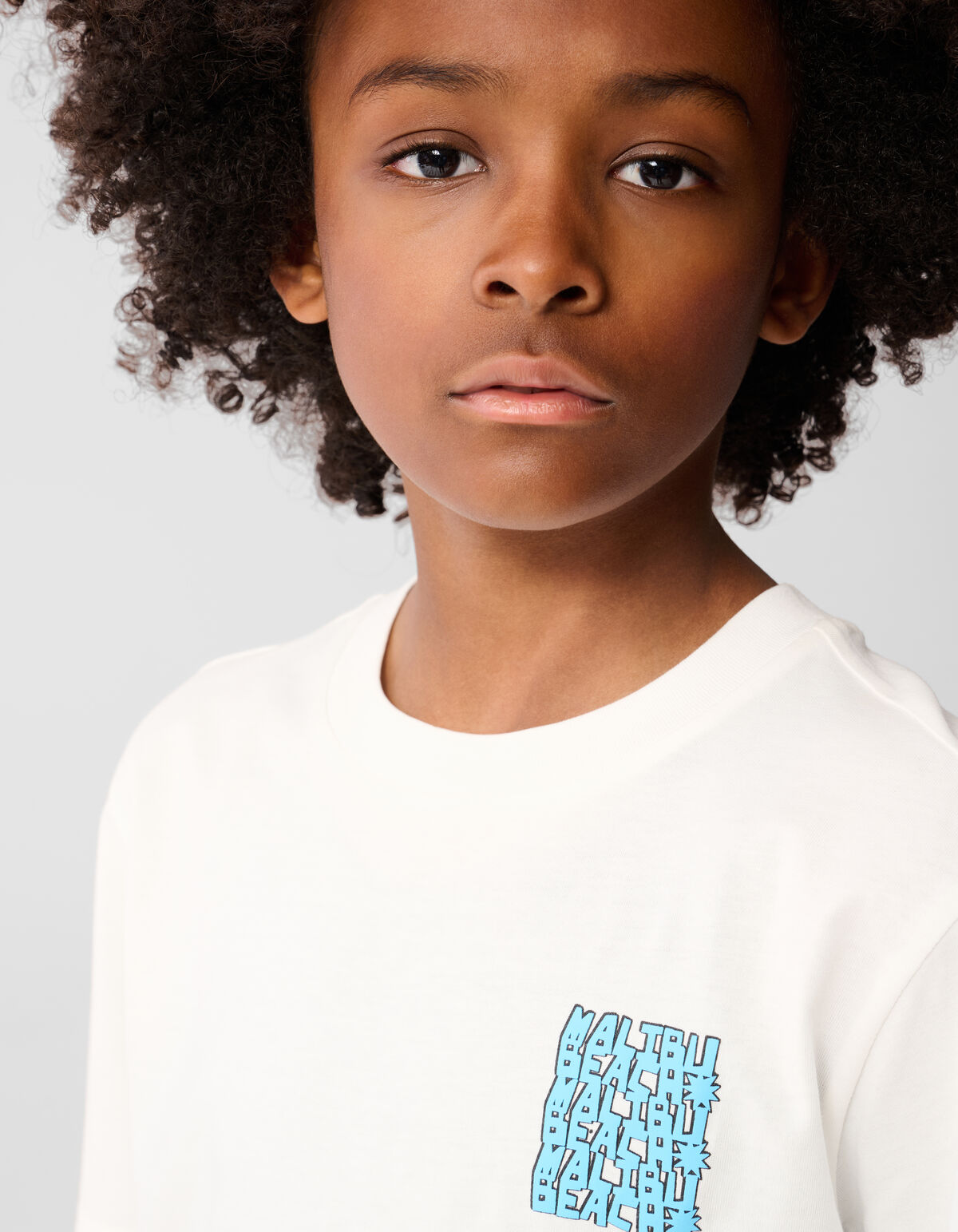 Malibu Artwork T-shirt Gebroken Wit SHOEBY BOYS
