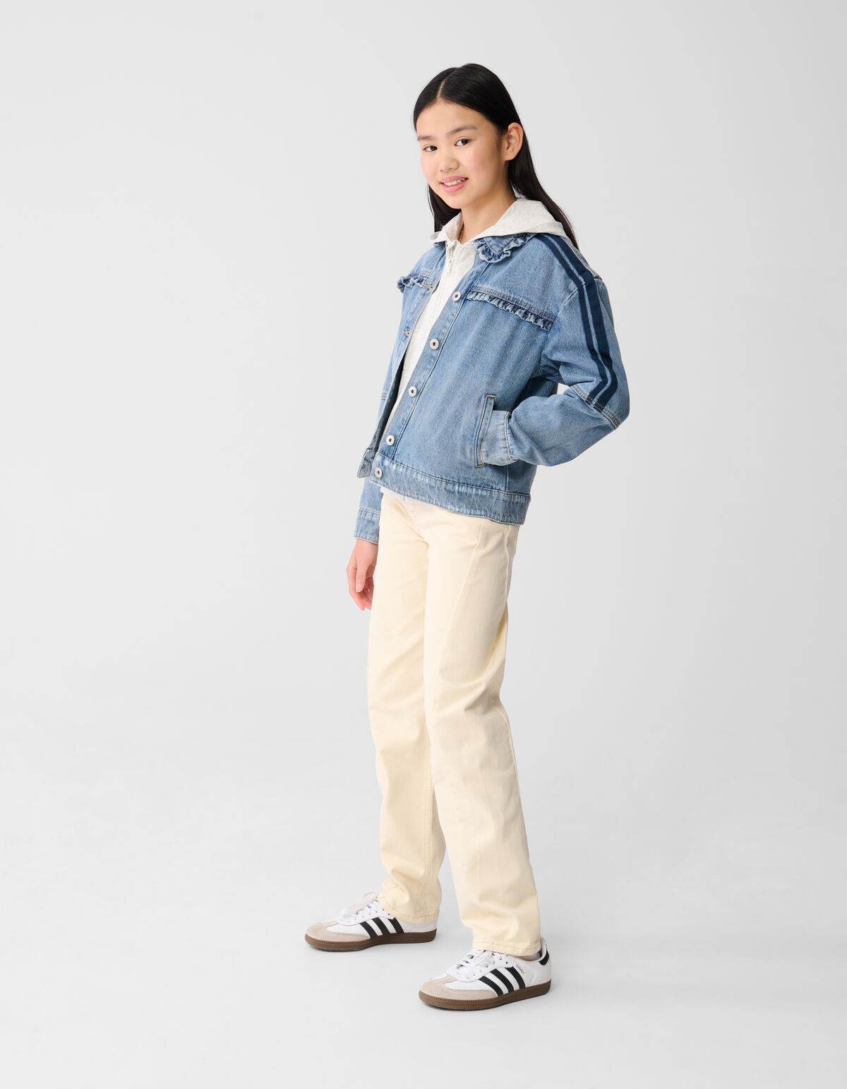 Sporty Denim Jack Blauw SHOEBY GIRLS