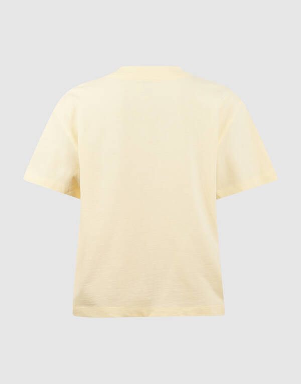 Flower T-shirt Lichtgeel SHOEBY GIRLS