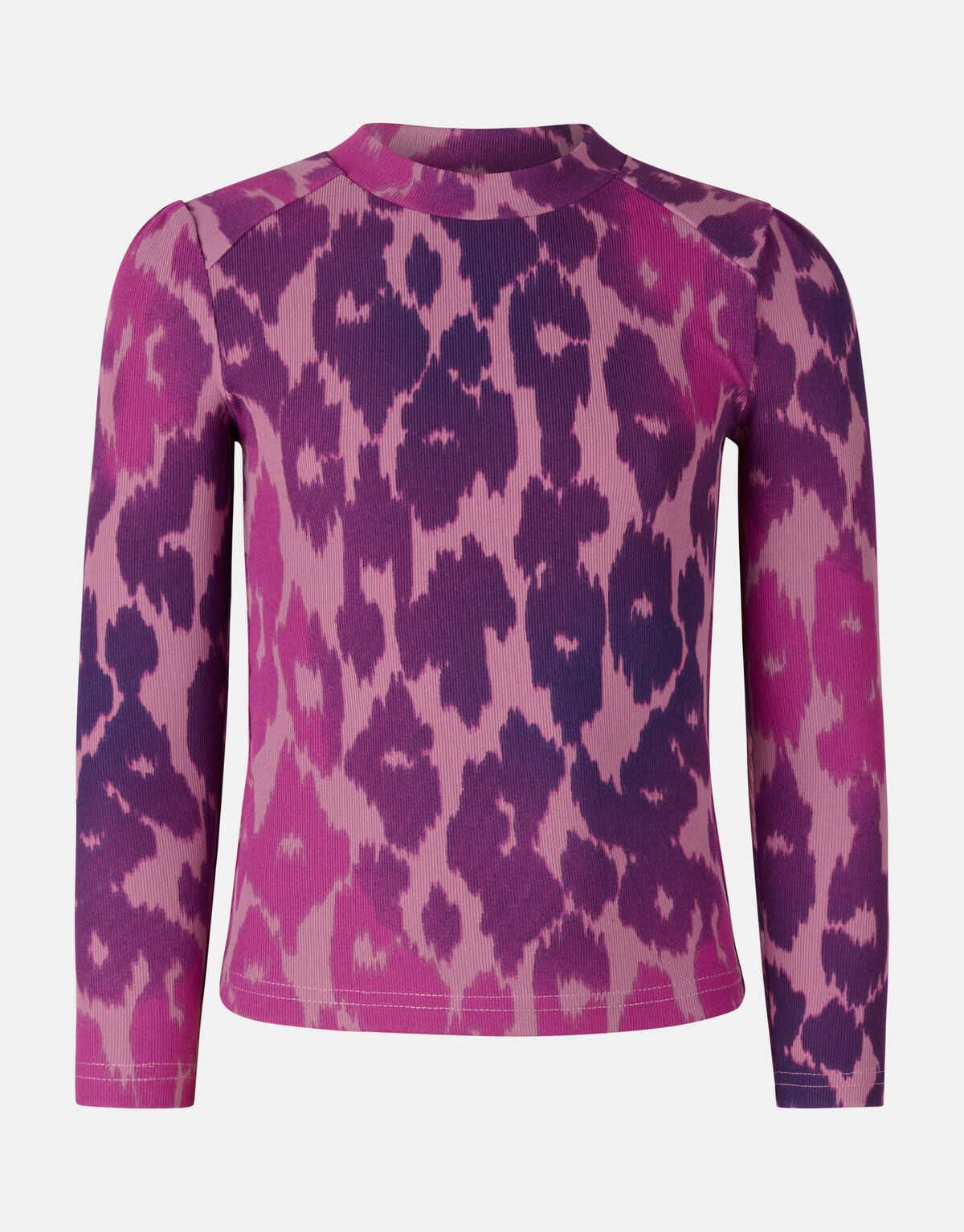 Leopard Rib Top Roze SHOEBY GIRLS