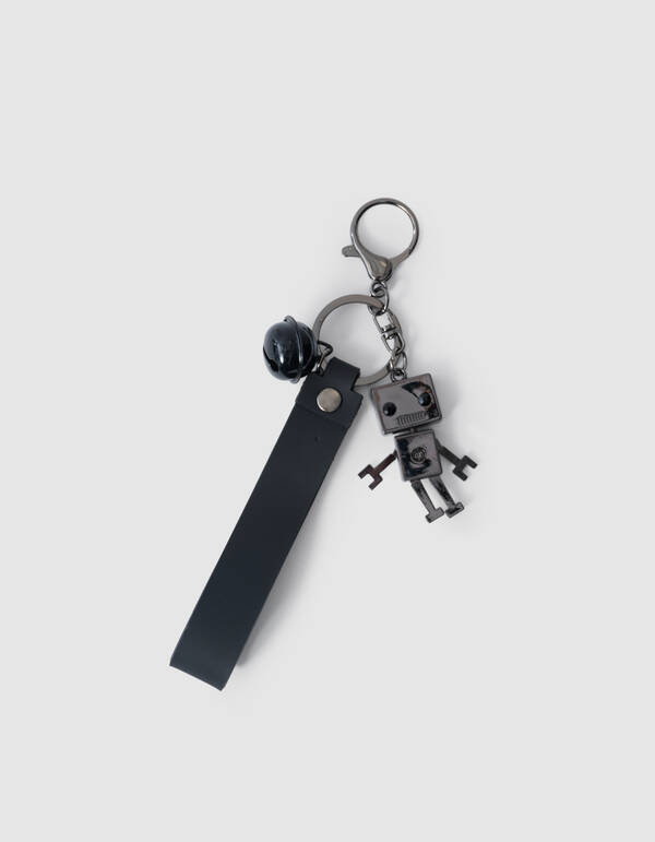 Robot Sleutelhanger Zwart SHOEBY ACCESSOIRES