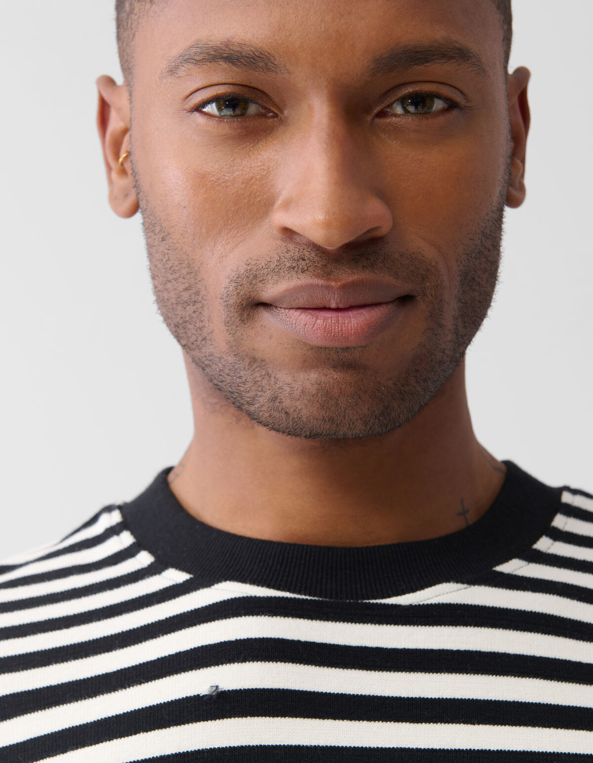 Gestreept T-shirt Gebroken Wit SHOEBY MEN