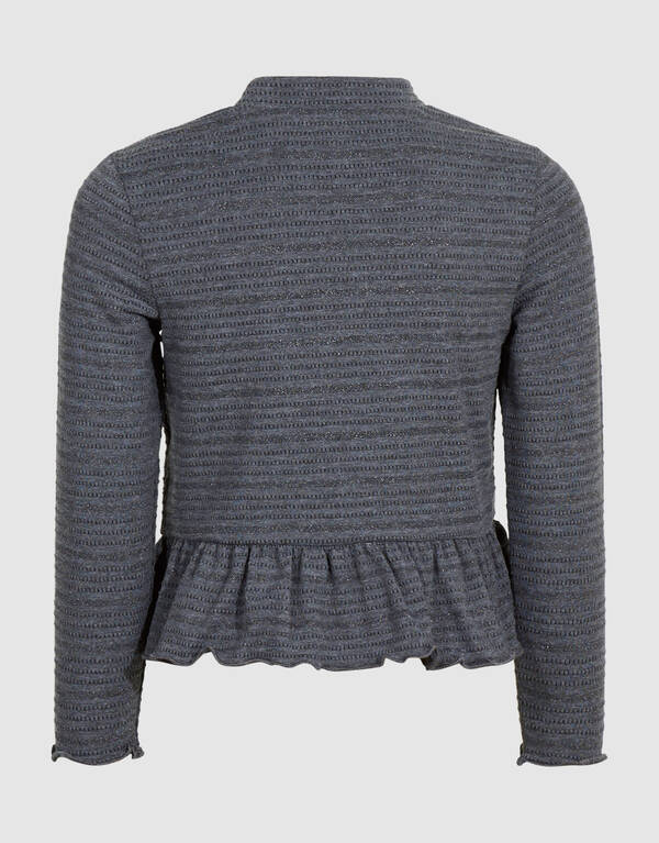 Volant Top Grijs SHOEBY GIRLS