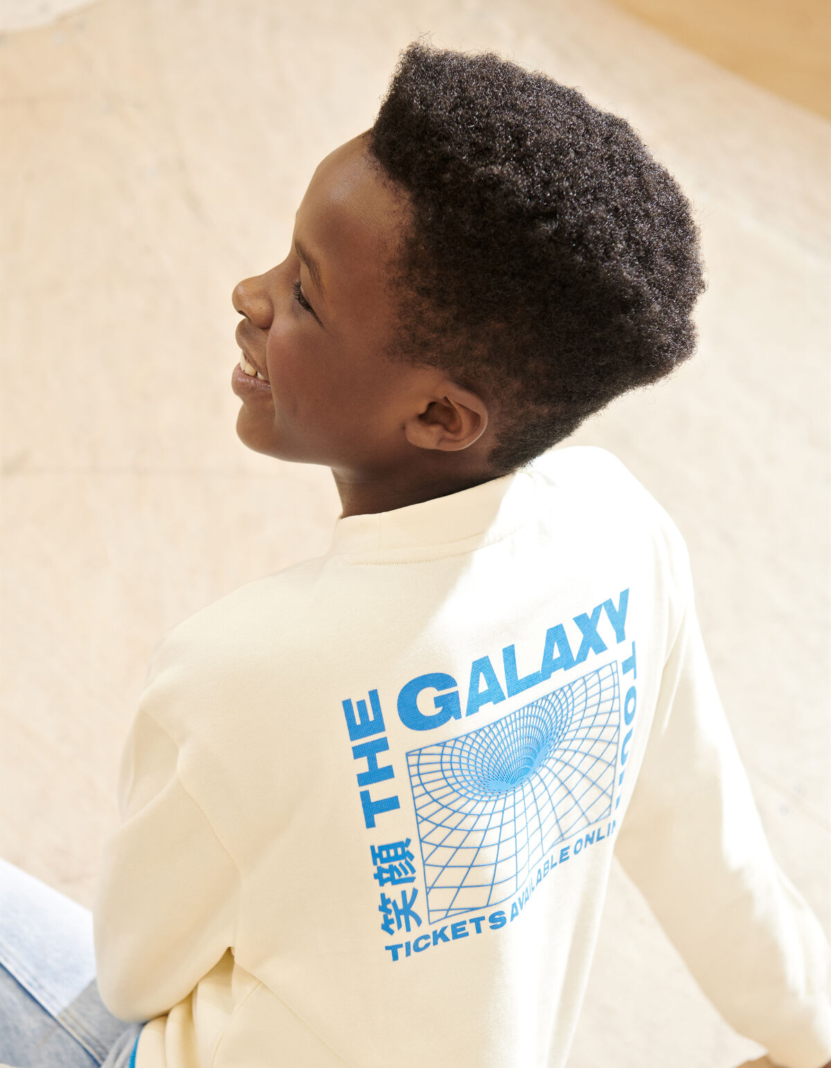 Artwork Sweater Gebroken Wit SHOEBY BOYS