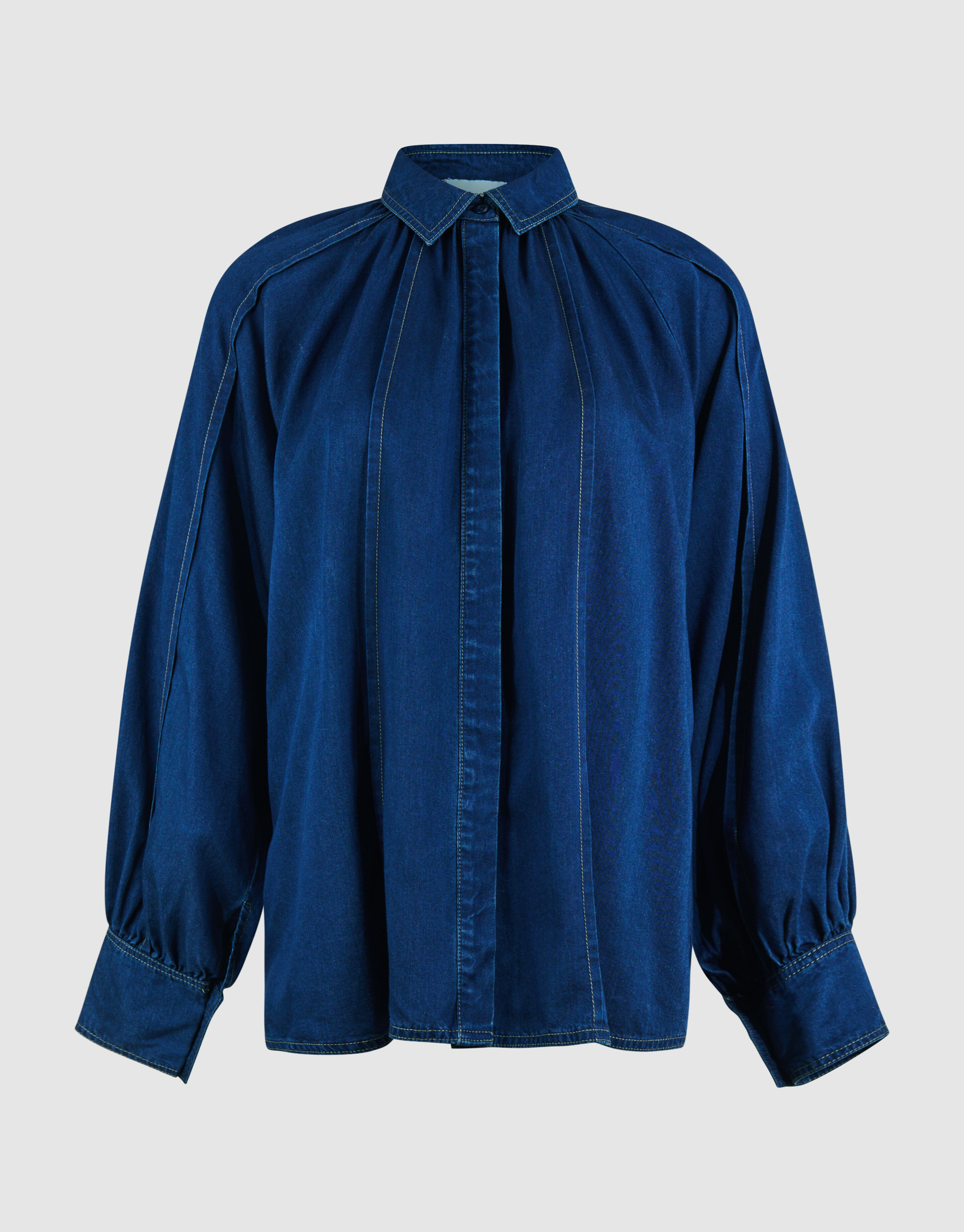 Stitch Blouse Blauw By Mieke SHOEBY WOMEN