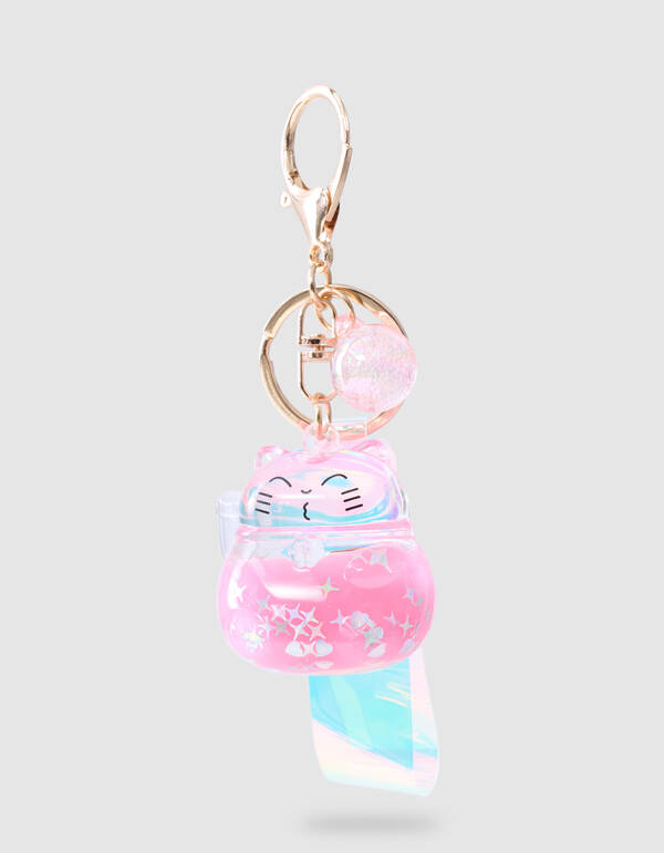 Kat Sleutelhanger Roze SHOEBY ACCESSOIRES