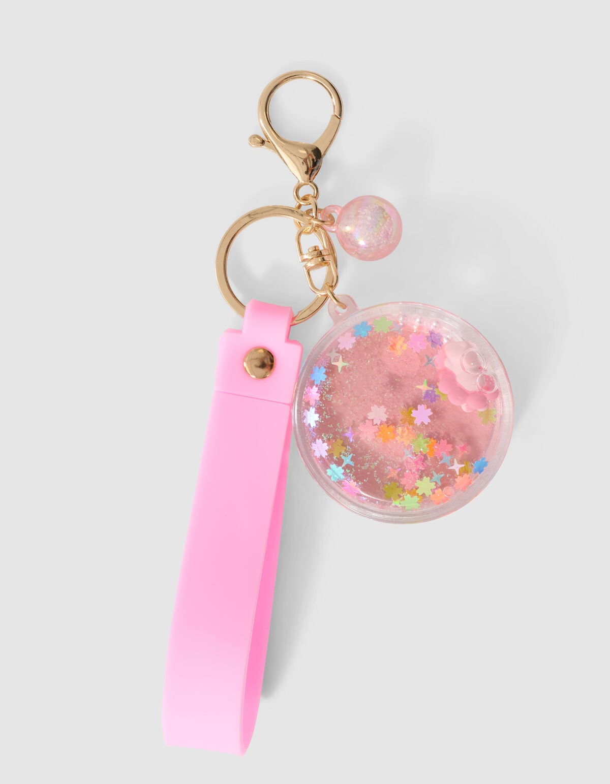Ronde Liquid Sleutelhanger Roze SHOEBY ACCESSOIRES